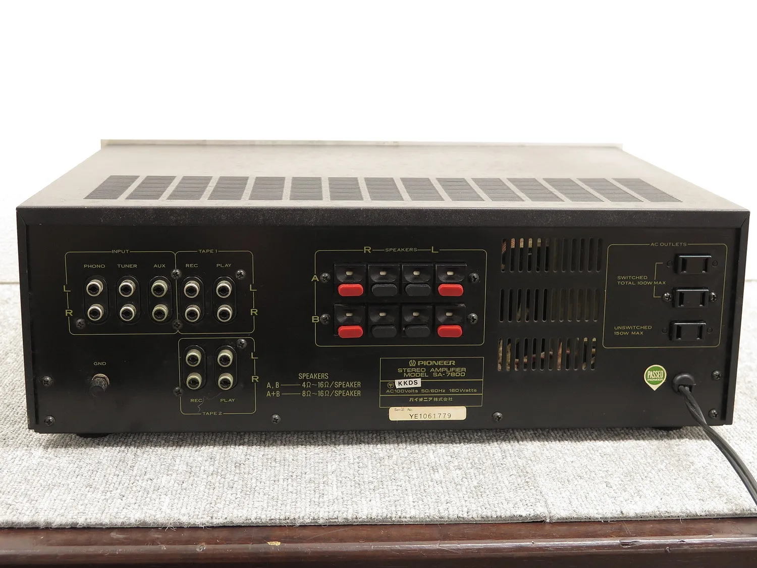 パイオニア Pioneer SA-7800 プリメインアンプ @49540｜中古オーディオ