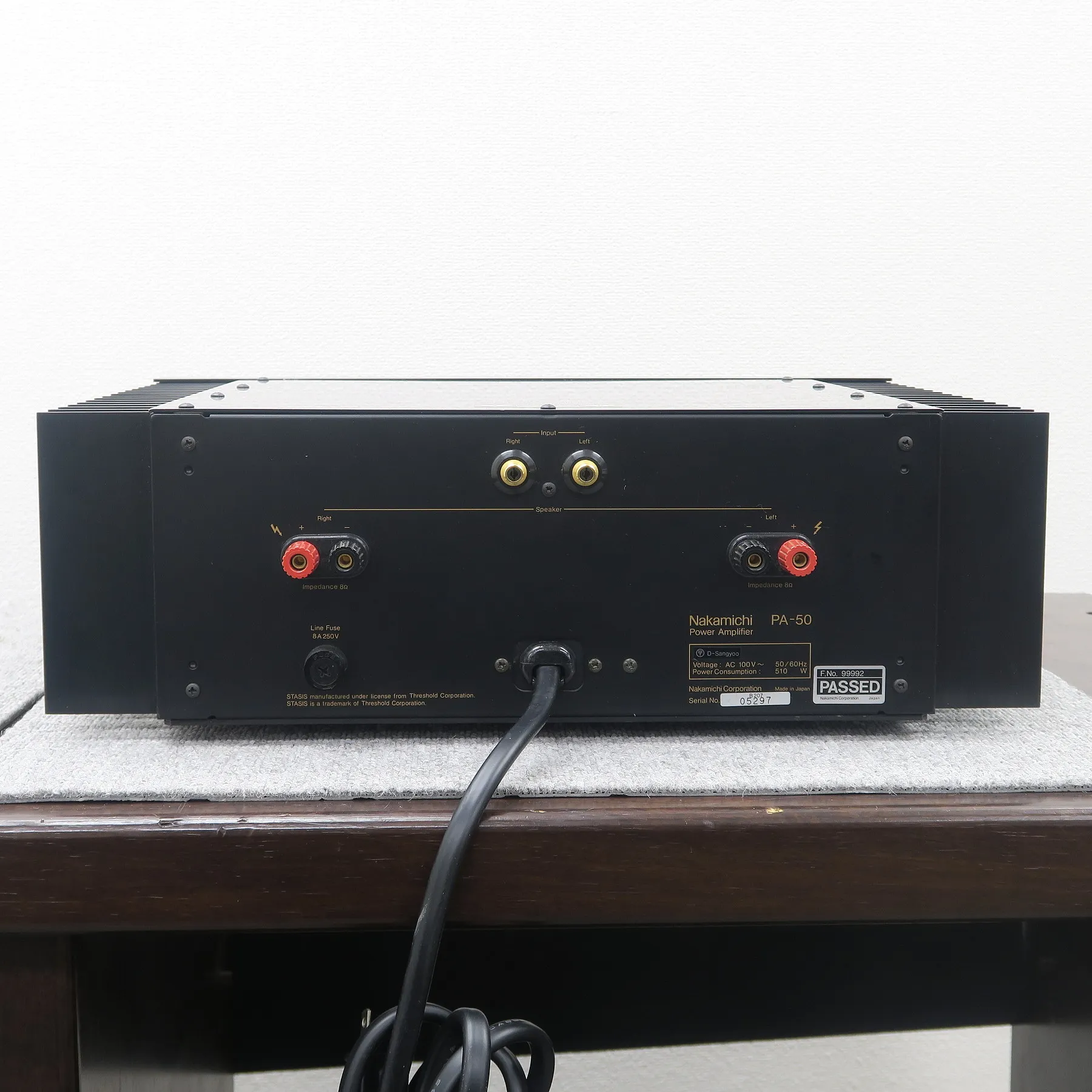 Nakamichi PA-506 モバイルパワーアンプ 50W x 6　ジャンク ナカミチ Nakamichi PA-50 パワーアンプ 元箱付 @49606｜中古