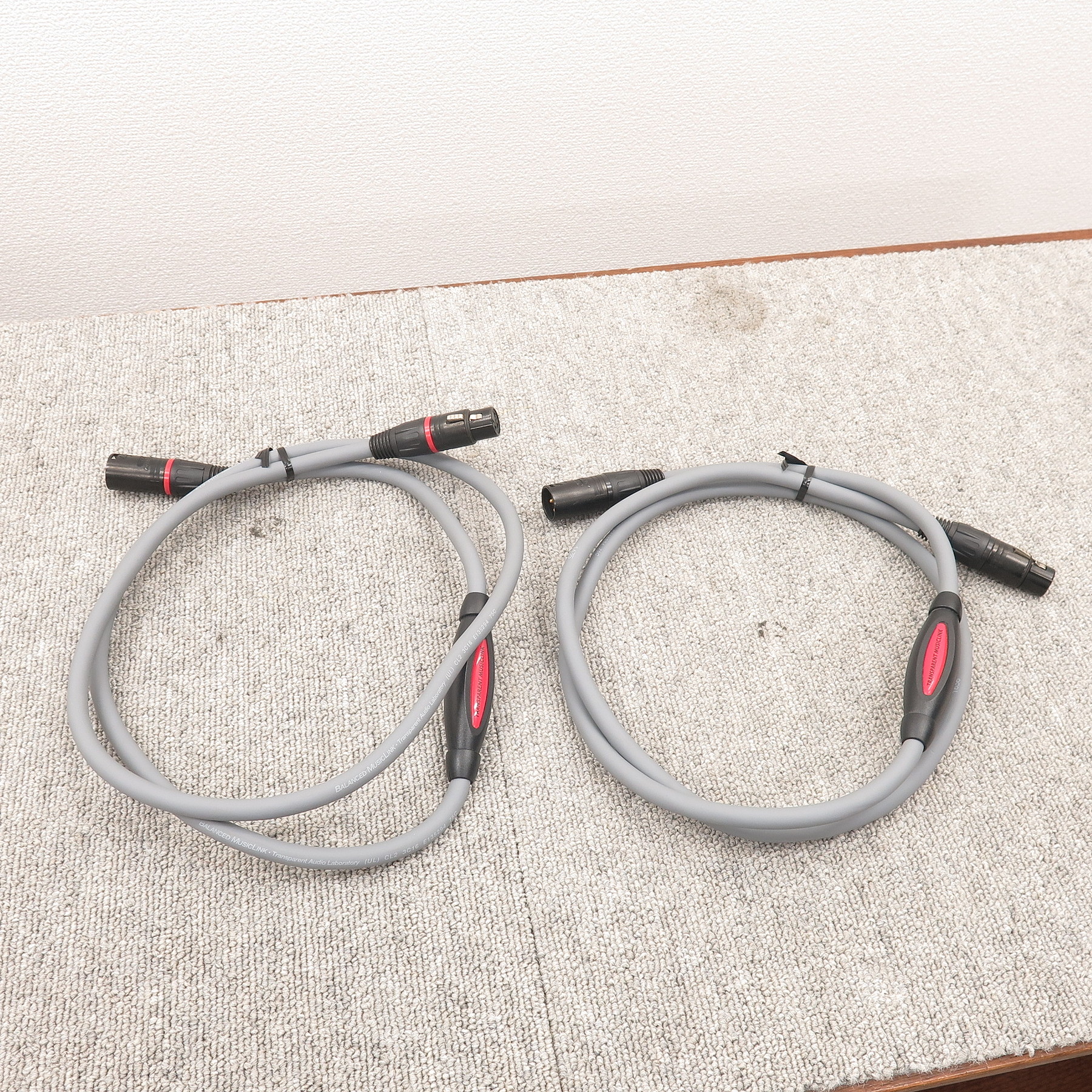TRANSPARENT AUDIO LABORATRY BALANCED MUSIC LINK XLRケーブルペア 1.5m