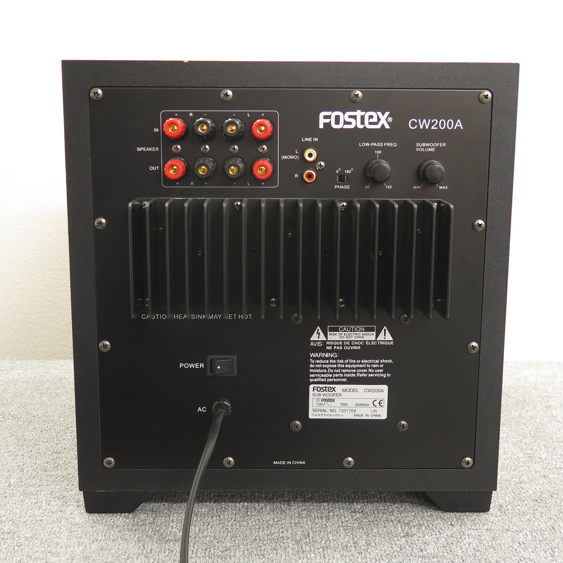 Aランク】フォステクス FOSTEX CW200A サブウーファー @49718 / 中古