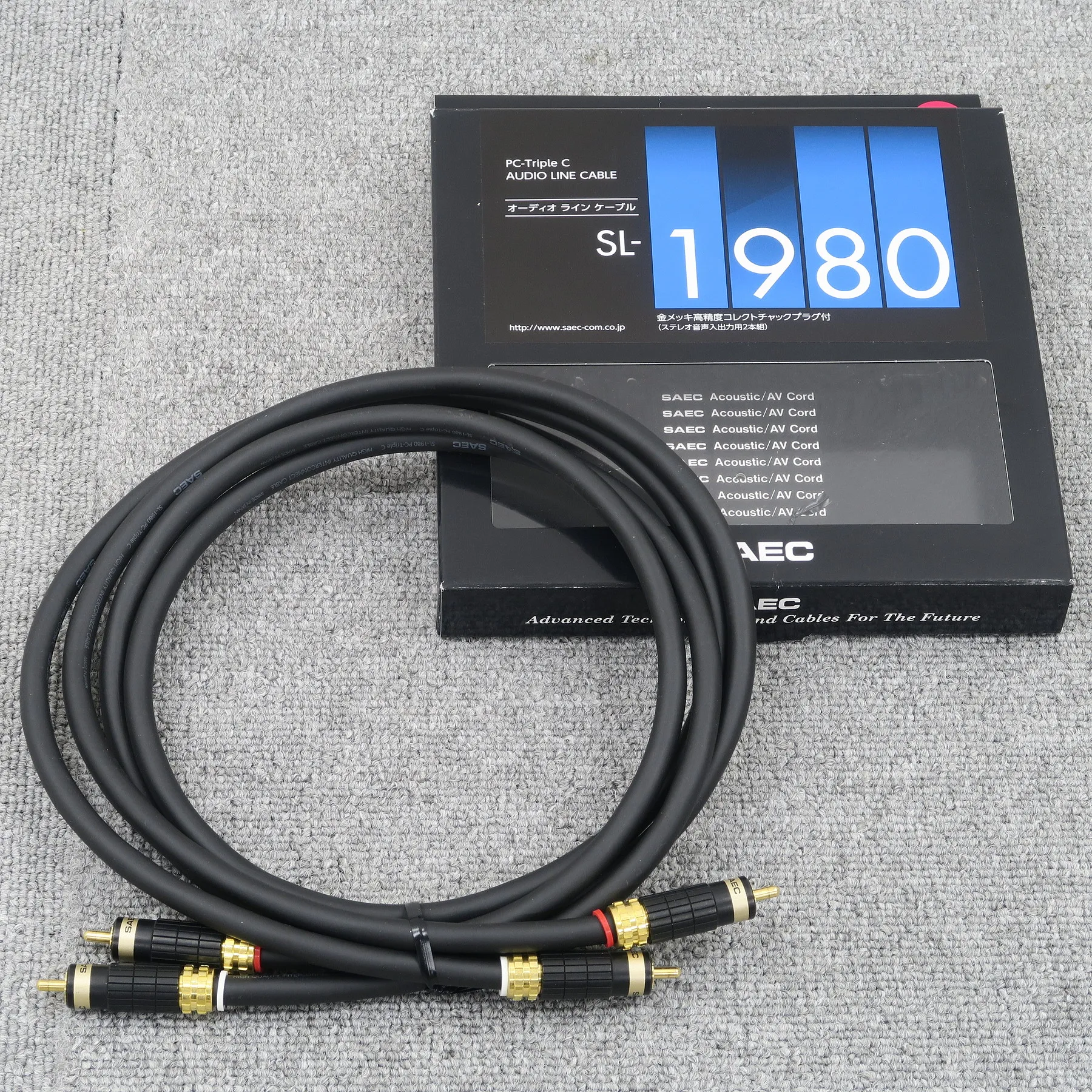 サエク SAEC SL-1980 PC-Triple C RCAケーブル 1.2m 元箱付