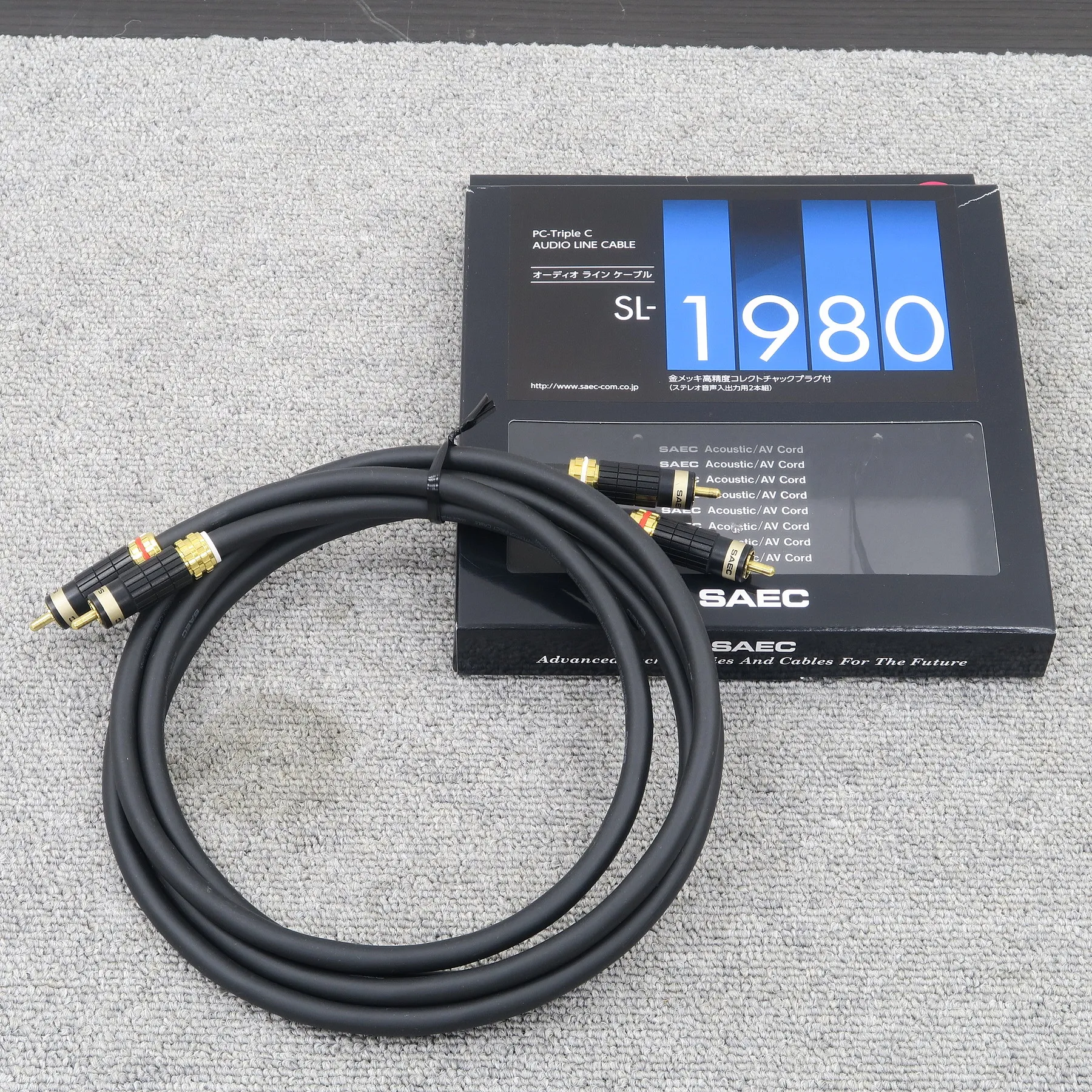 サエク SAEC SL-1980 PC-Triple C RCAケーブル1.2m