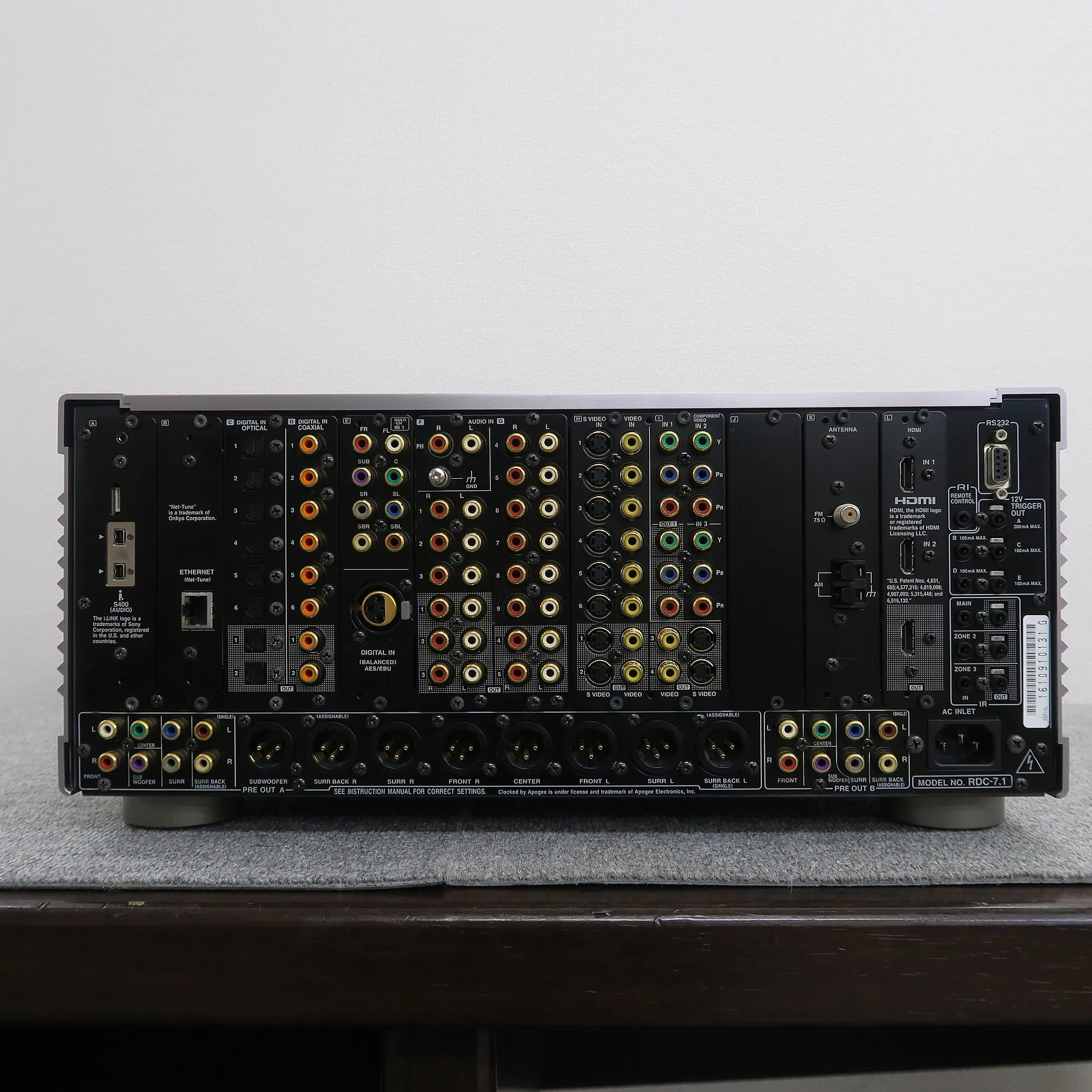 オンキヨー ONKYO Integra RESEARCH RDC-7.1 AVアンプ 【元箱】@50214