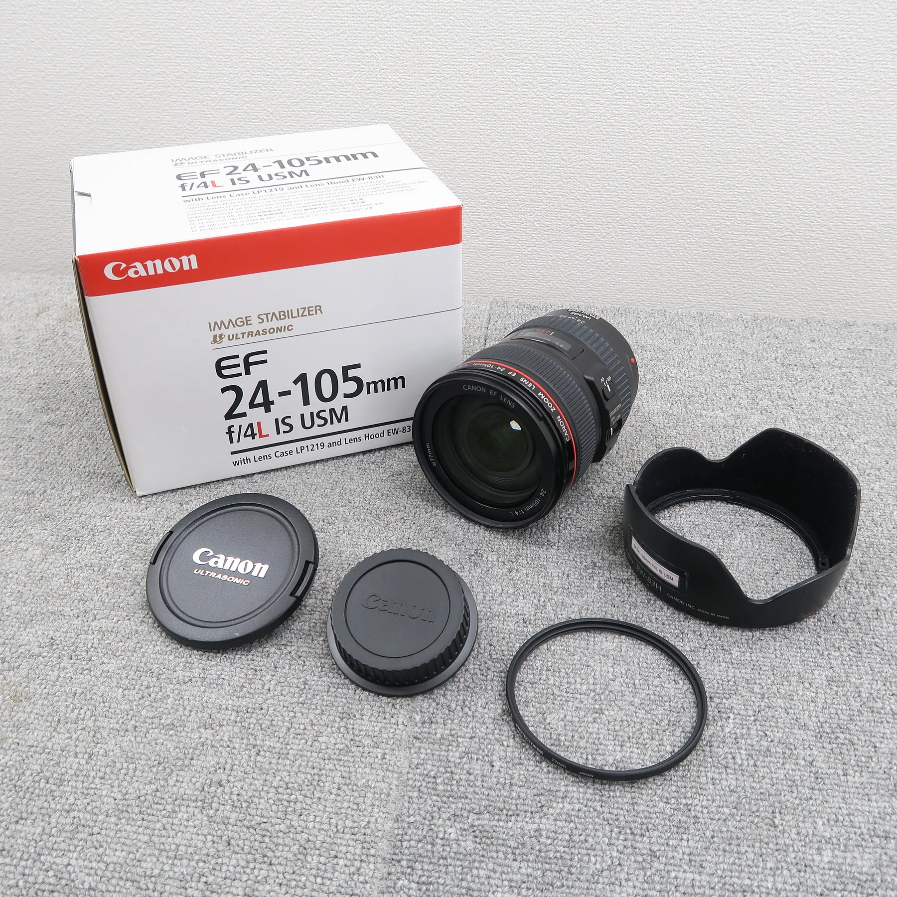 キヤノン Canon EF24-105mm F/4L IS USM カメラレンズ【元箱】