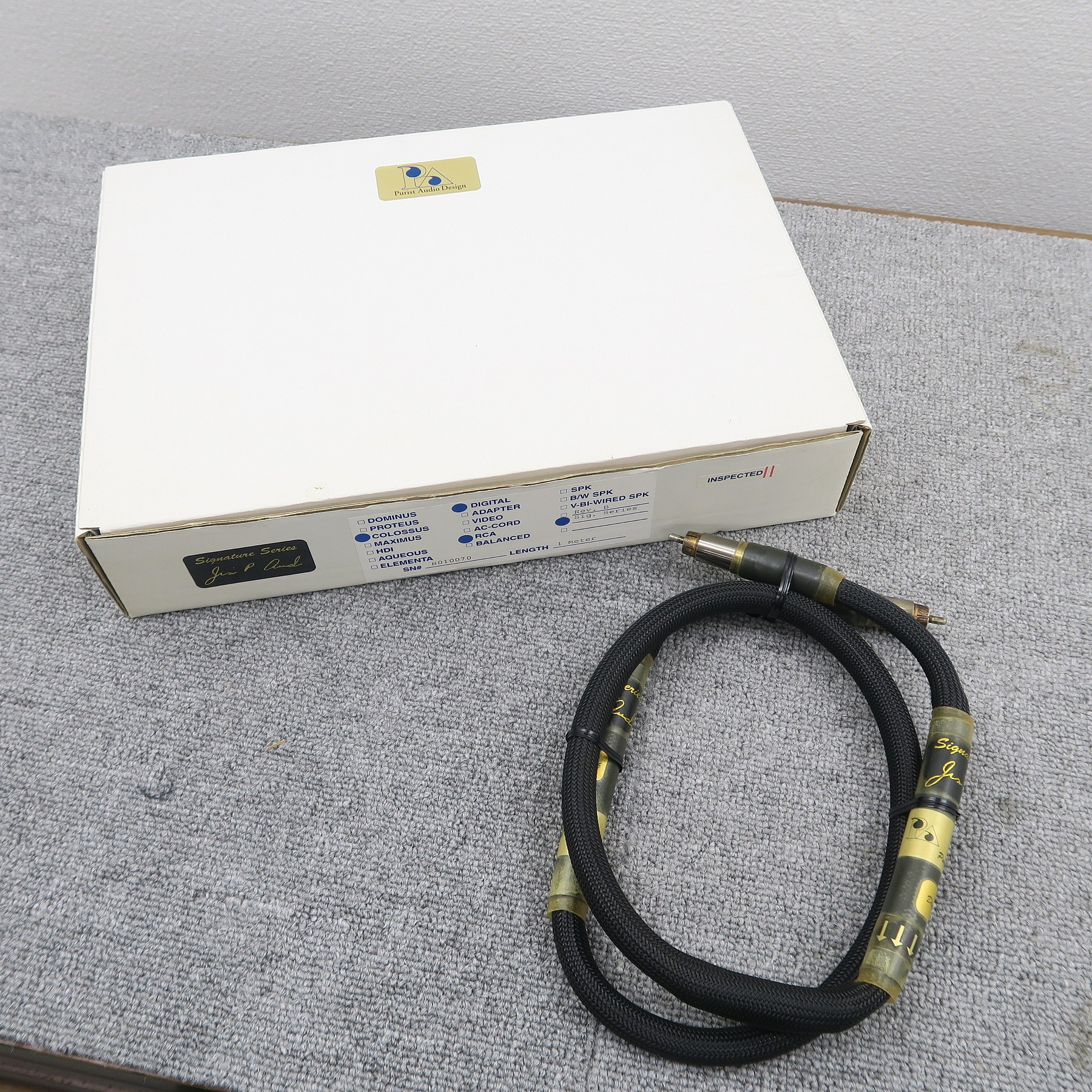 Purist Audio Design Colossus Digitalケーブル オーディオ電源