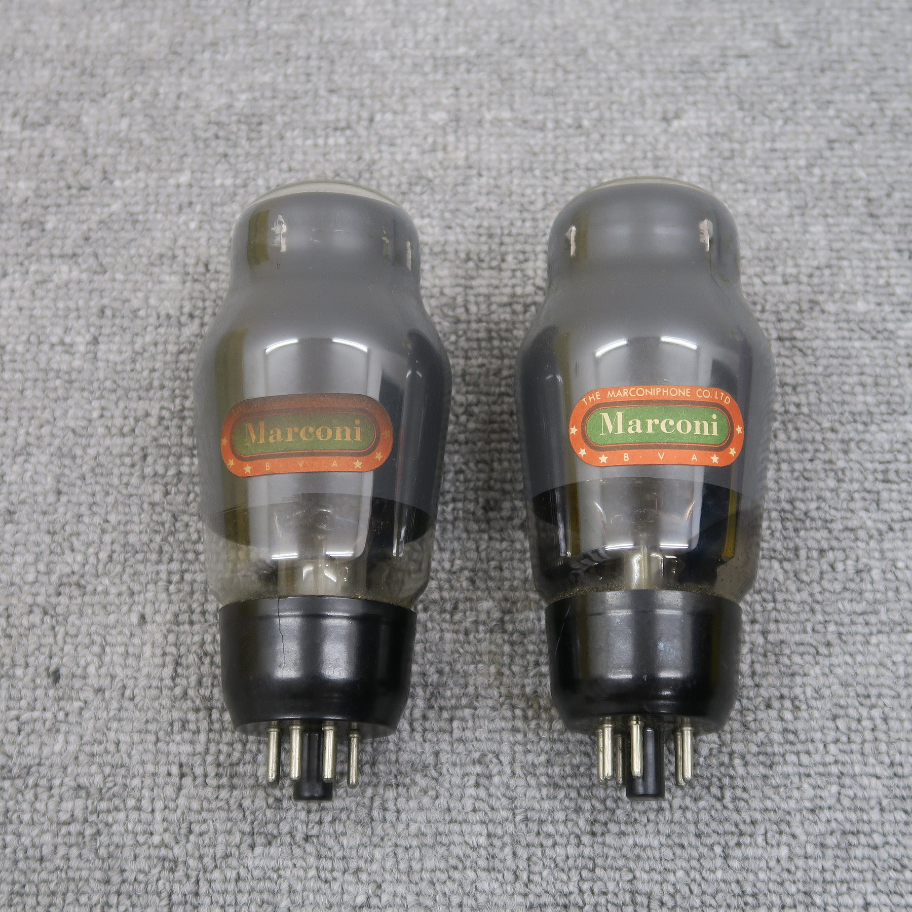 Bランク】マルコーニ MARCONI KT66 2本 スモーク管 真空管 【元箱