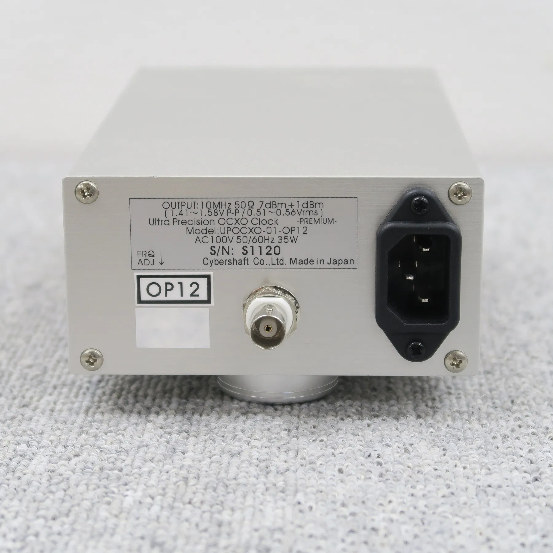 サイバーシャフト CYBERSHAFT OCXO Clock Premium OP12 クロック