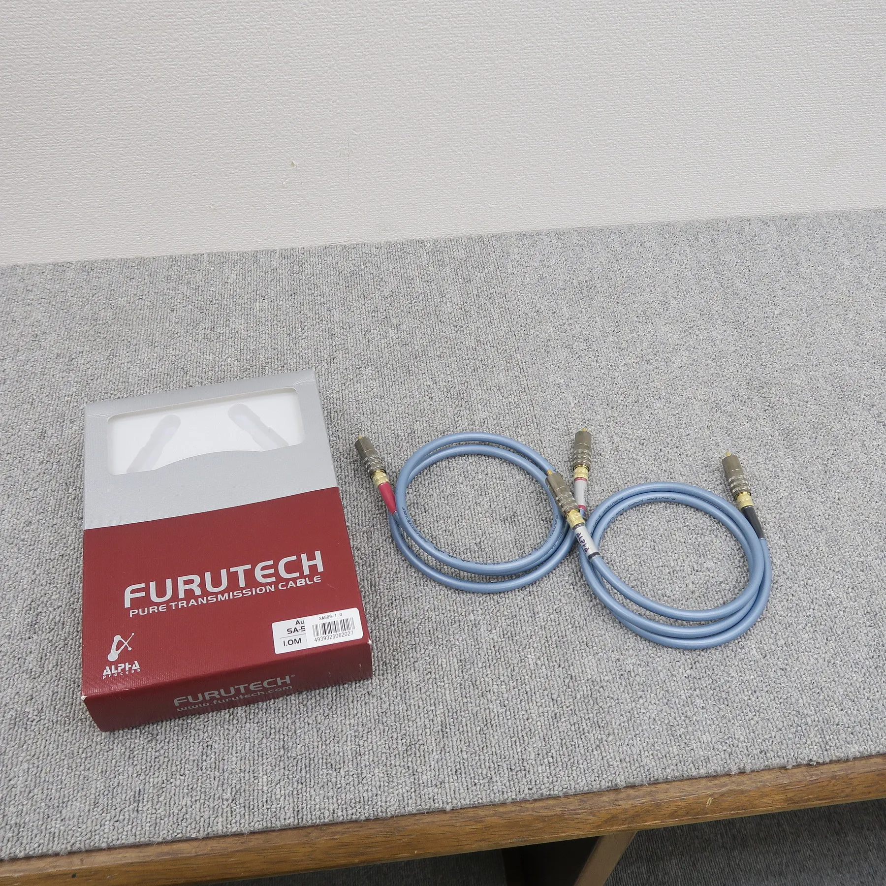 フルテック FURUTECH SA-509 RCAケーブルペア 1.0m 【元箱】