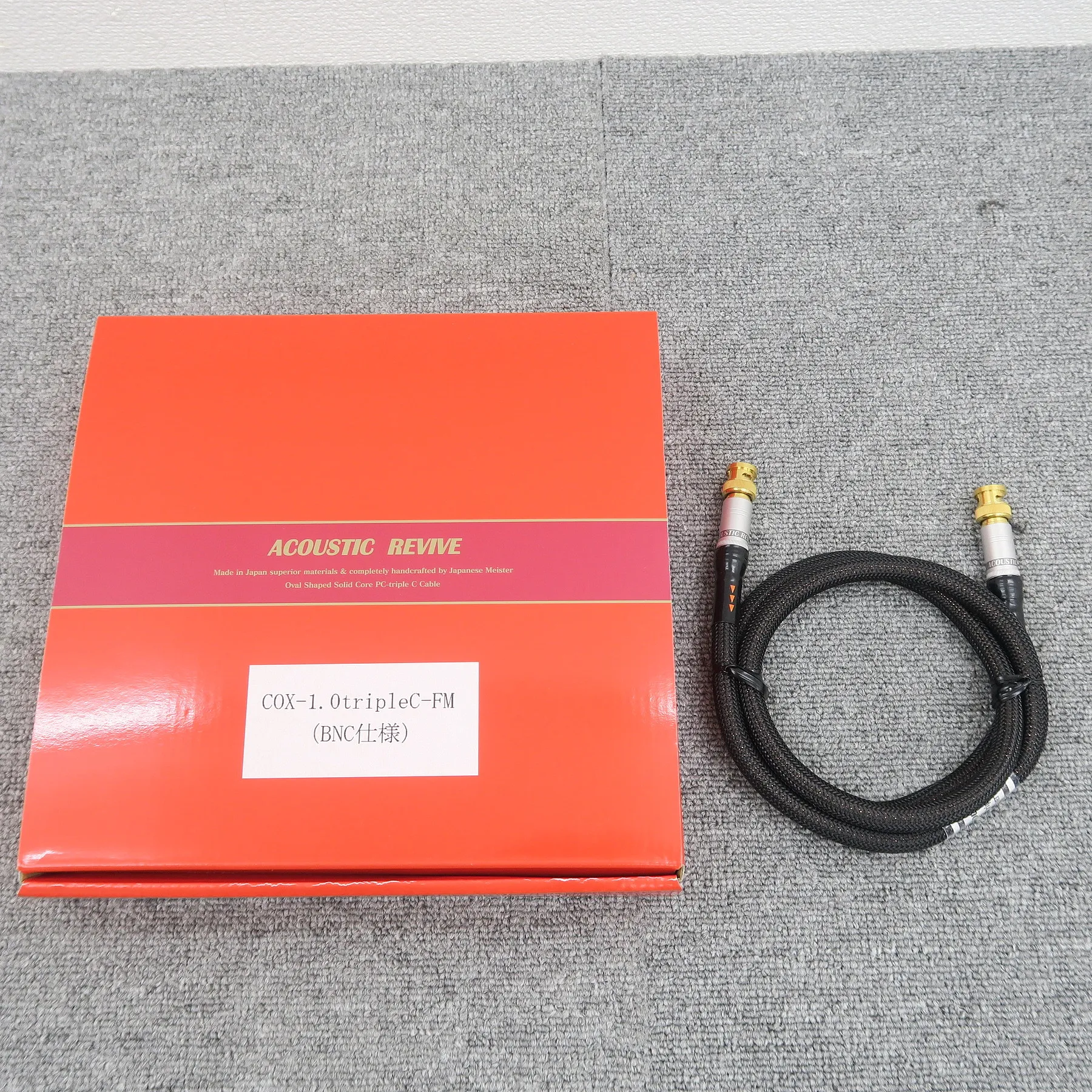Acoustic Revive COX-1.0tripleC-FM 1.0m BNCケーブル 【元箱】