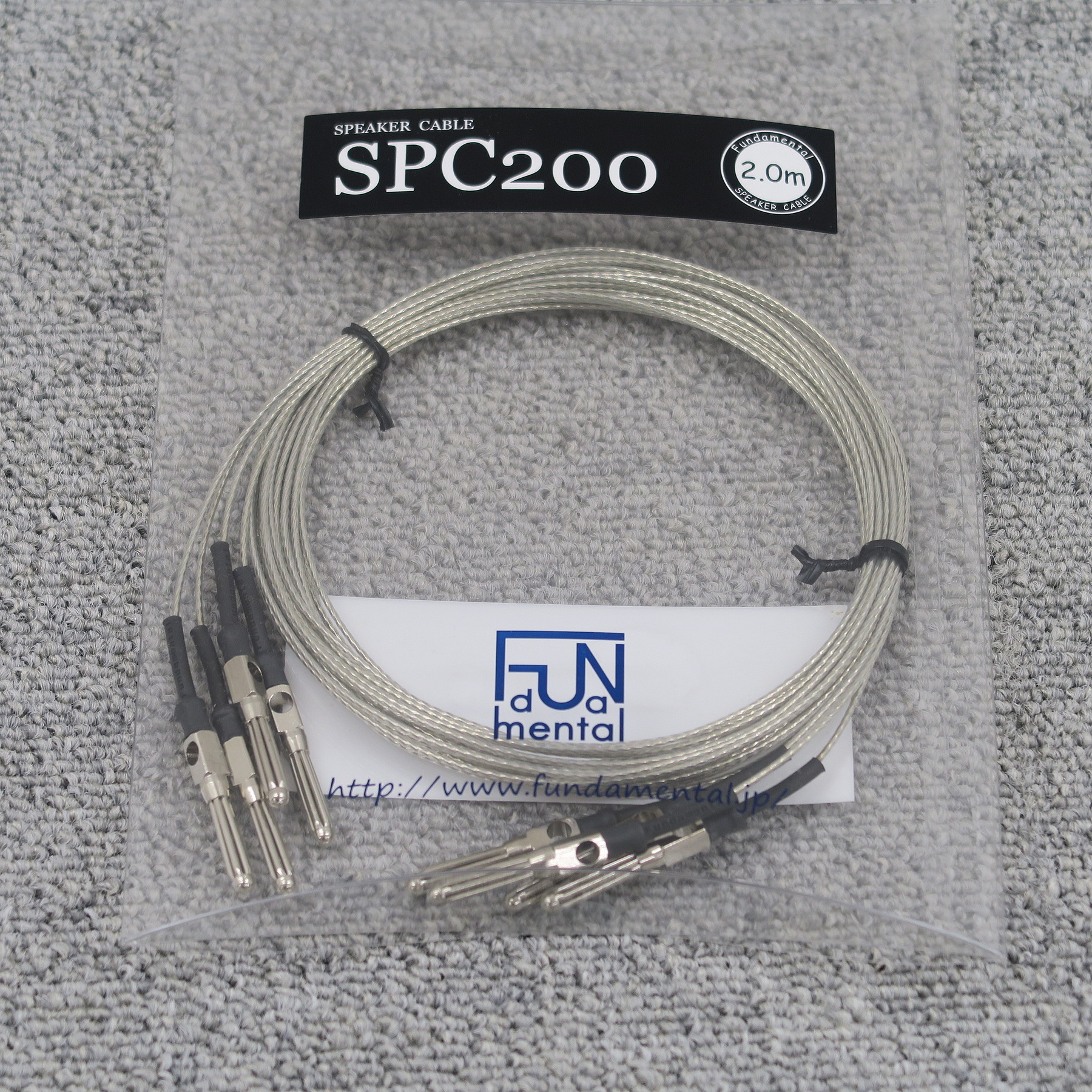 未使用】ファンダメンタル FUNDAMENTAL SPC200 スピーカーケーブル【元