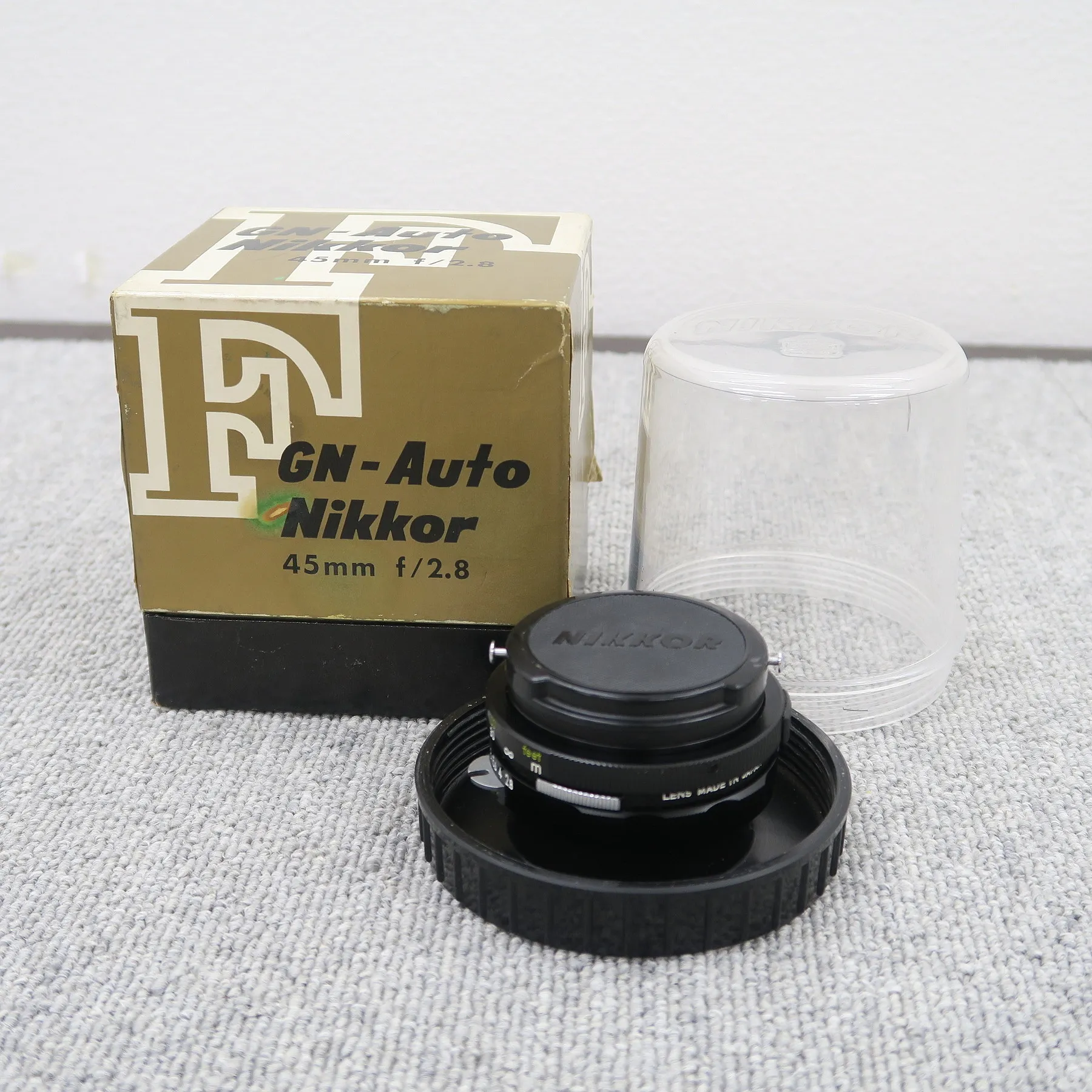 ニコン NIKON GN Auto Nikkor 45mm F2.8 カメラレンズ 【元箱】