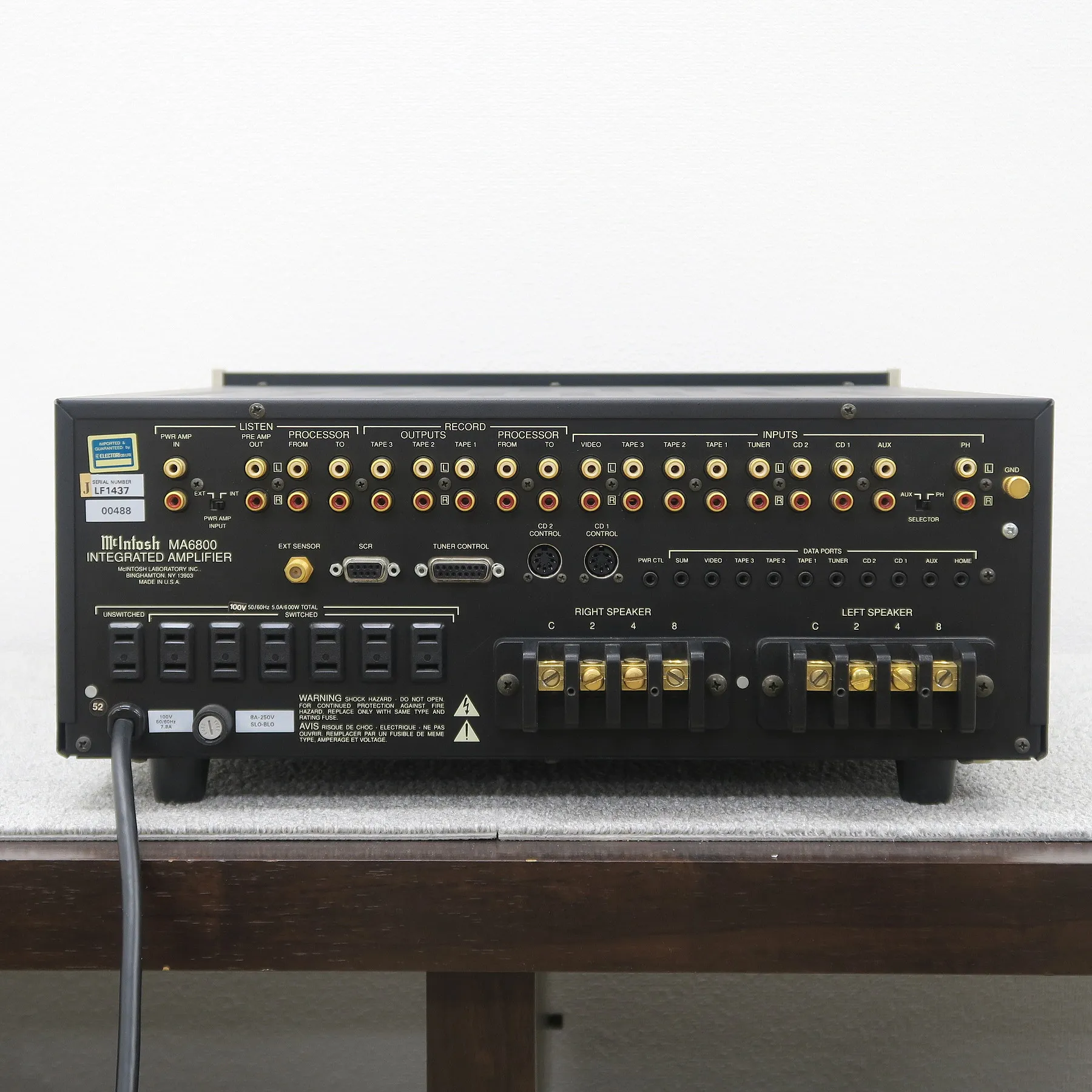 マッキントッシュ Mcintosh MA6800 プリメインアンプ @51398｜中古