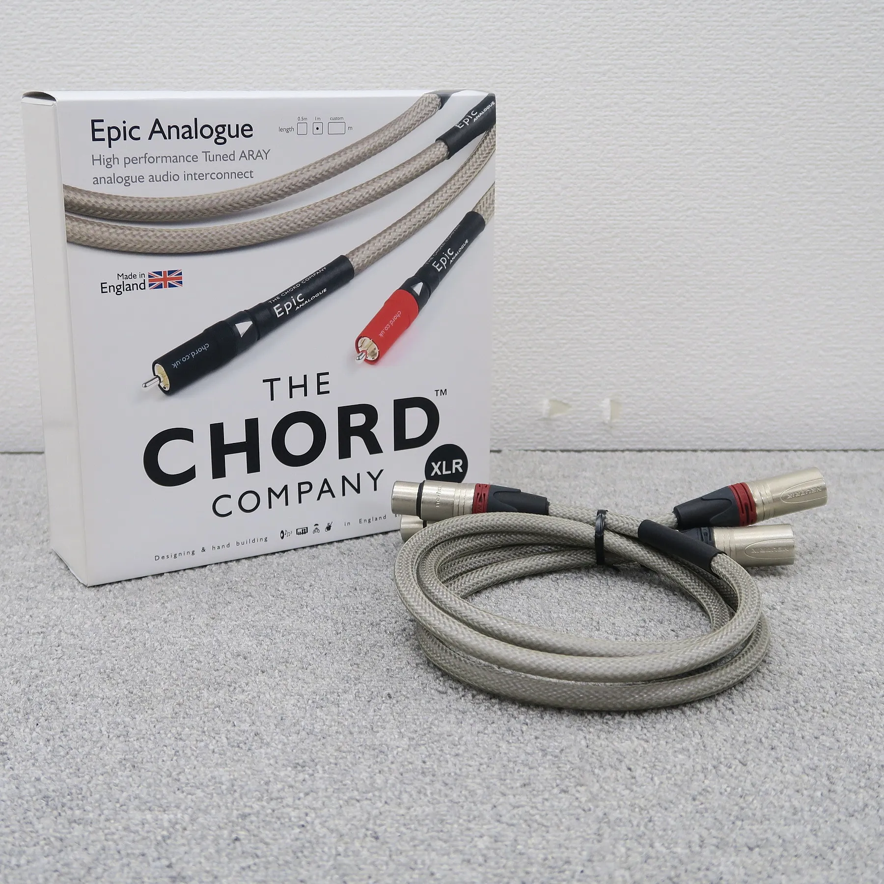コード CHORD Epic XLR 1.0m XLRケーブル【元箱】