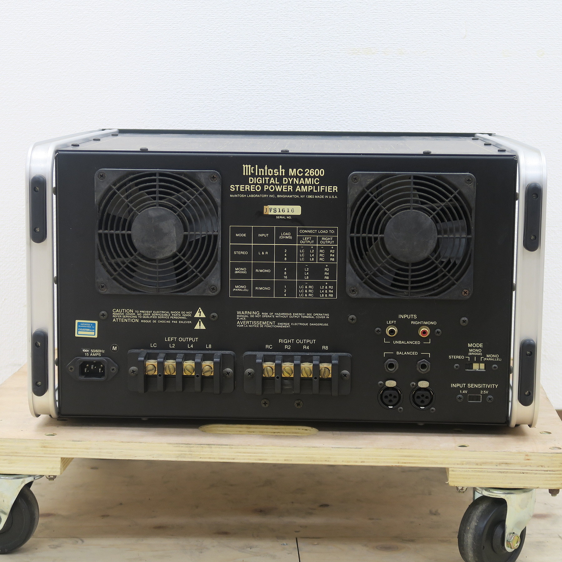 Aランク】マッキントッシュ Mcintosh MC2600 パワーアンプ