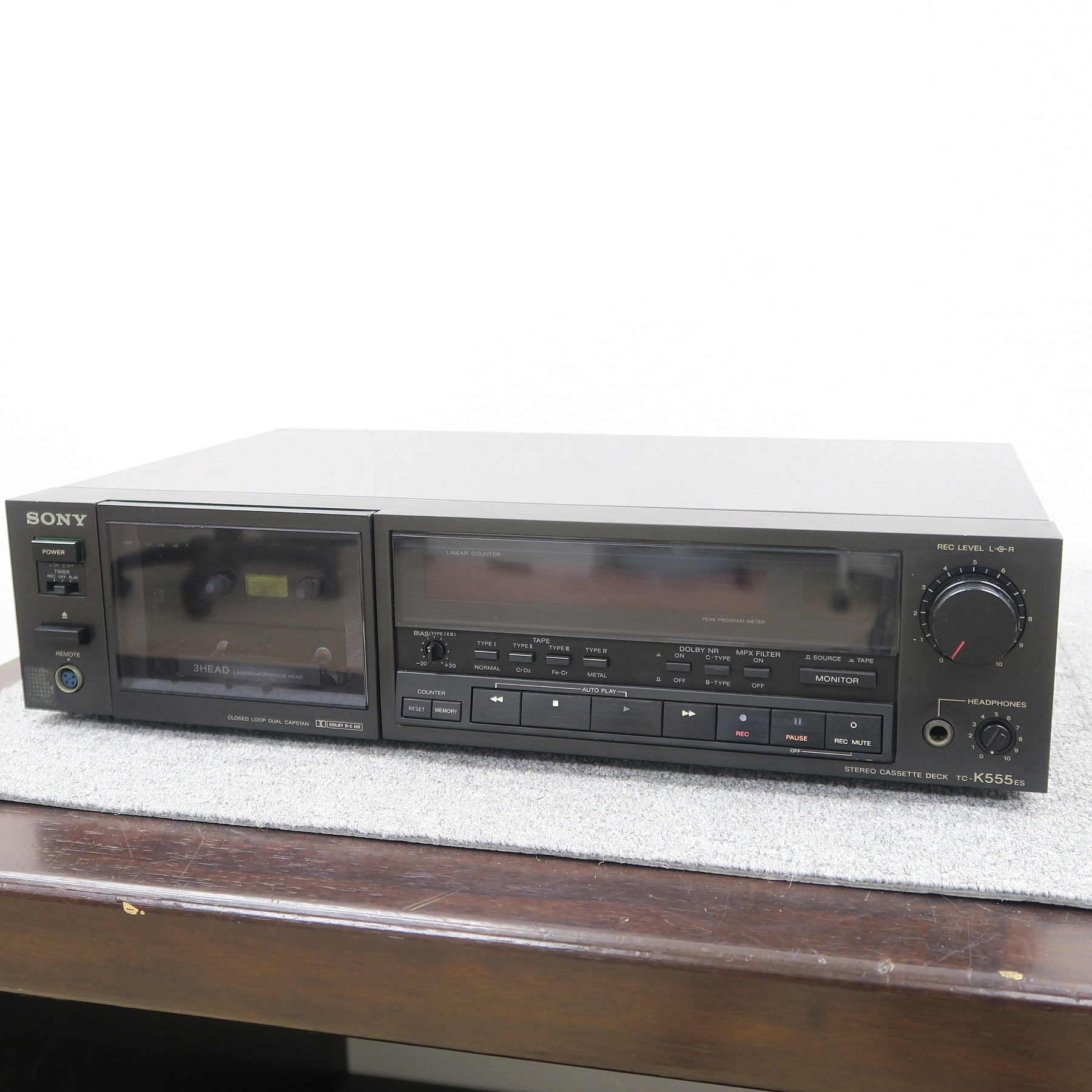 現状】ソニー SONY TC-K555ESⅡ カセットデッキ @51628 / 中古