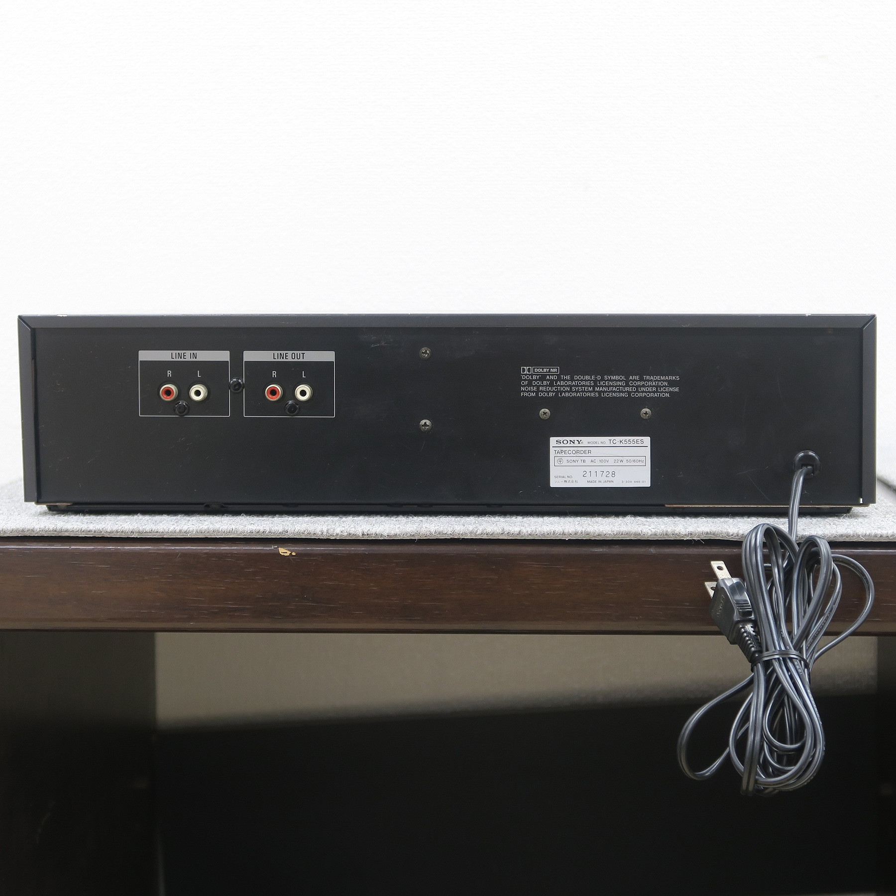現状】ソニー SONY TC-K555ESⅡ カセットデッキ @51628 / 中古