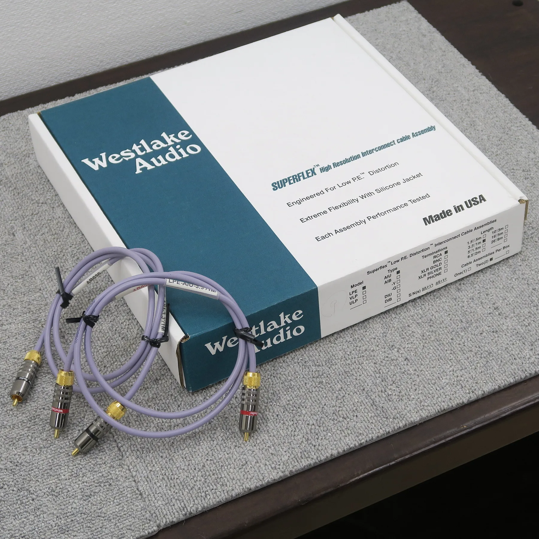 ウエストレイクオーディオ Westlake Audio LPE AIU 1.0m スピーカーケーブル【元箱】