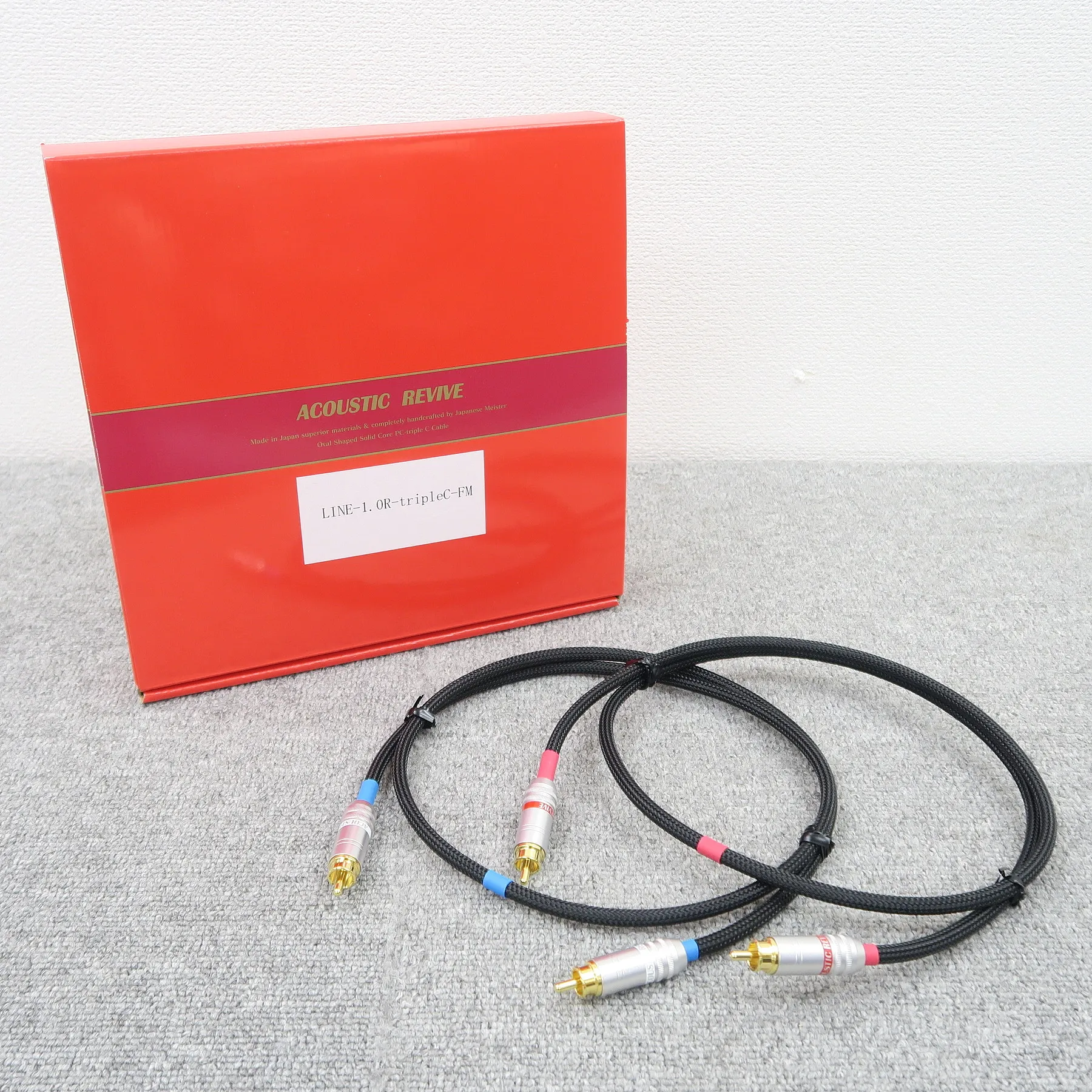 Acoustic Revive LINE-1.0R-tripleC-FM 1.0m RCAケーブルペア【元箱】