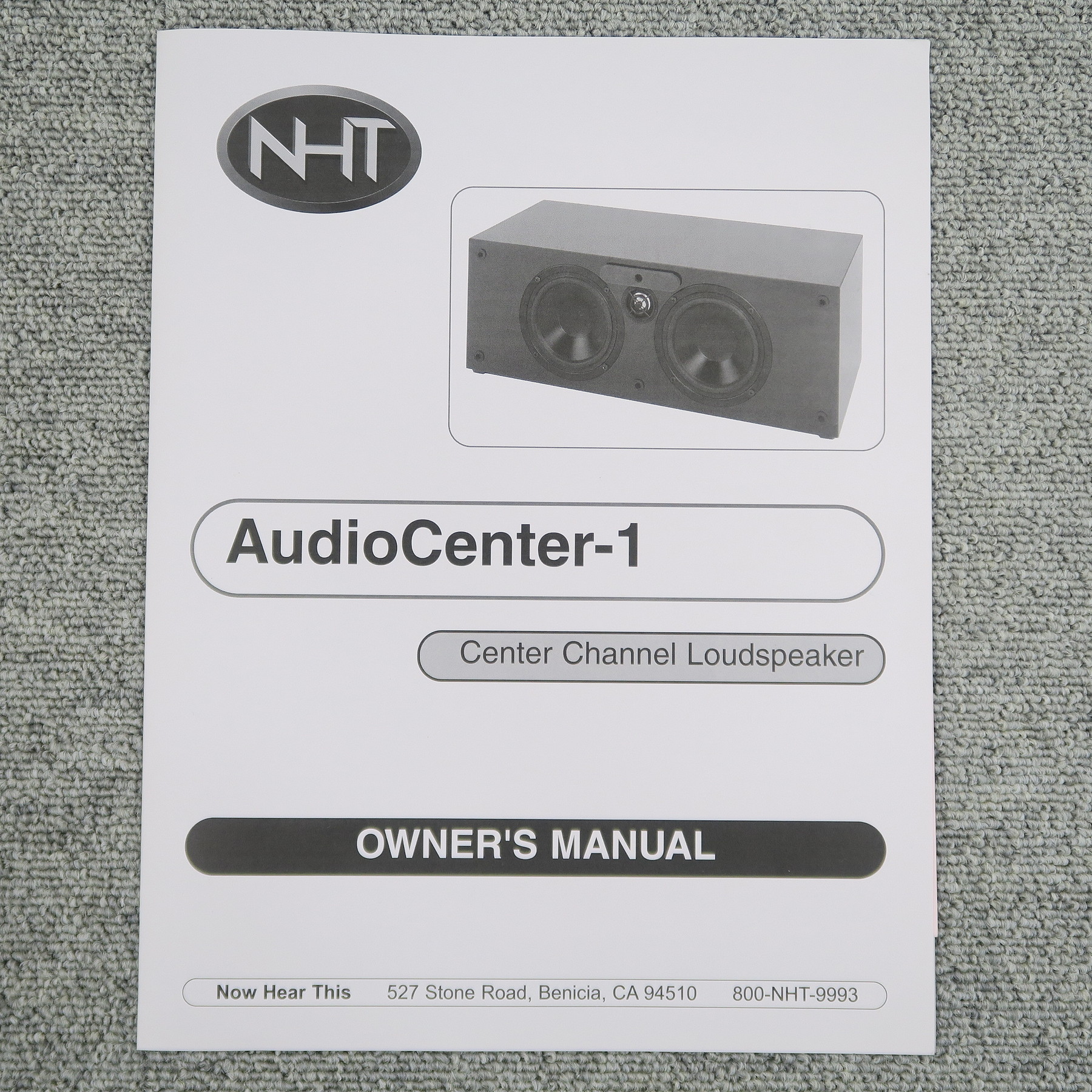 Bランク】エヌエイチティー NHT Audio Center-1 センタースピーカー