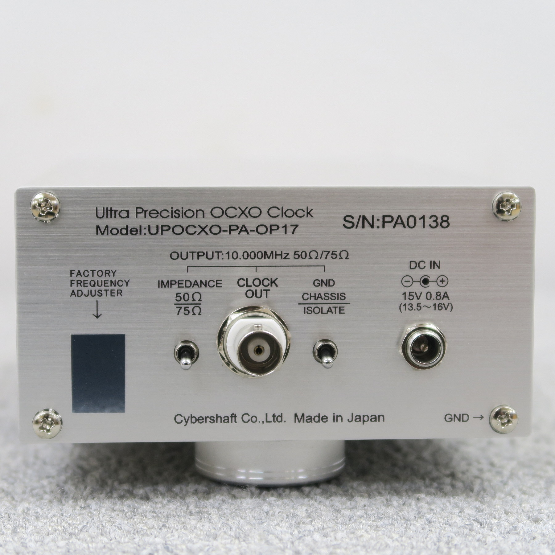 Sランク】CYBERSHAFT OCXO 10MHz Palladium OP17 クロックジェネレーター 【元箱】@52152 /  中古オーディオ買取、販売、通販のショップアフロオーディオ横浜