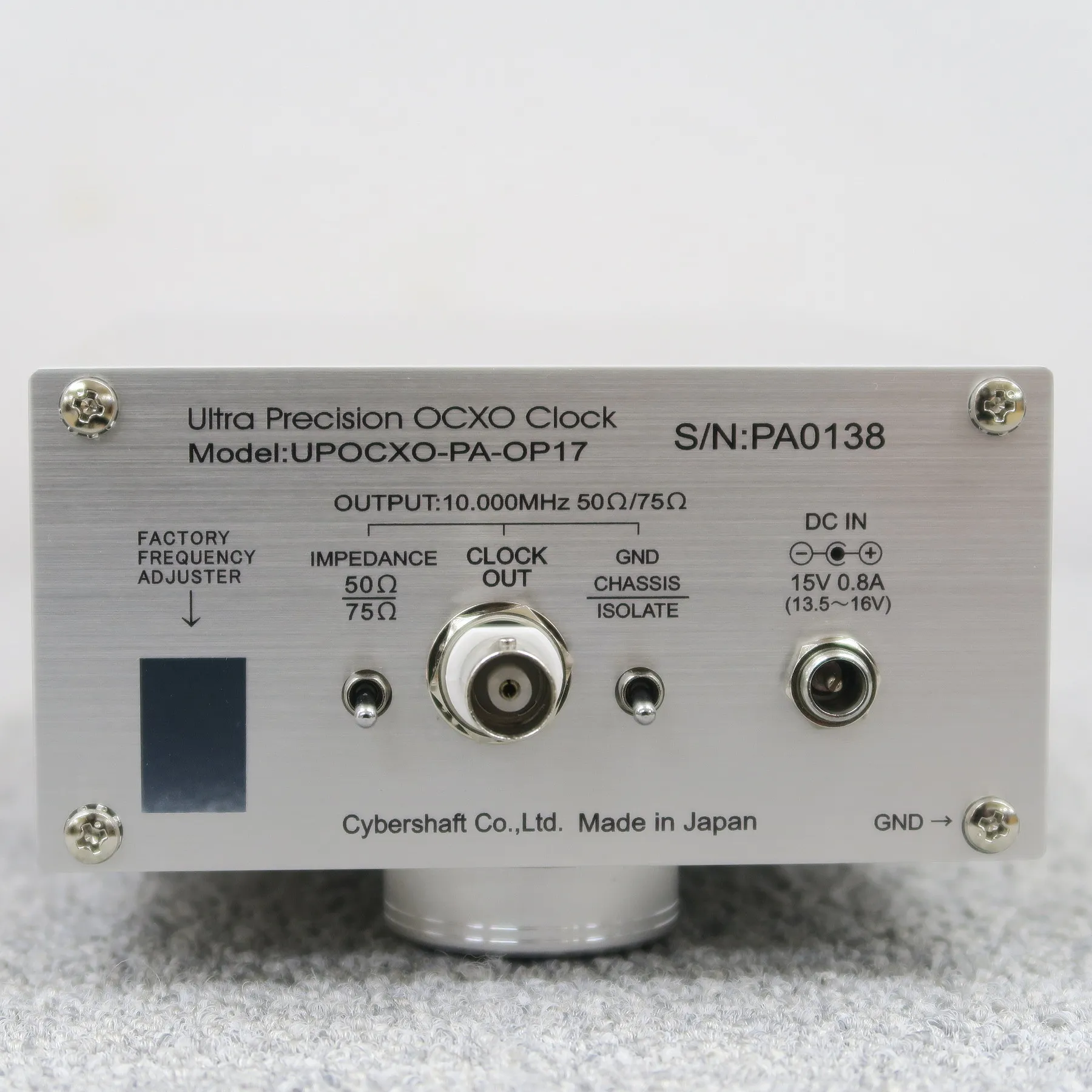 CYBERSHAFT OCXO 10MHz Palladium OP17 クロックジェネレーター 【元箱