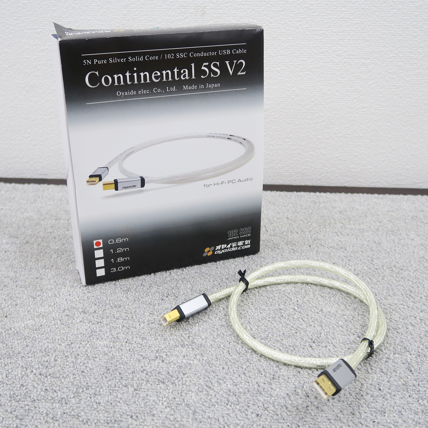 Sランク】オヤイデデンキ OYAIDE Continental 5S V2 0.6m USBケーブル