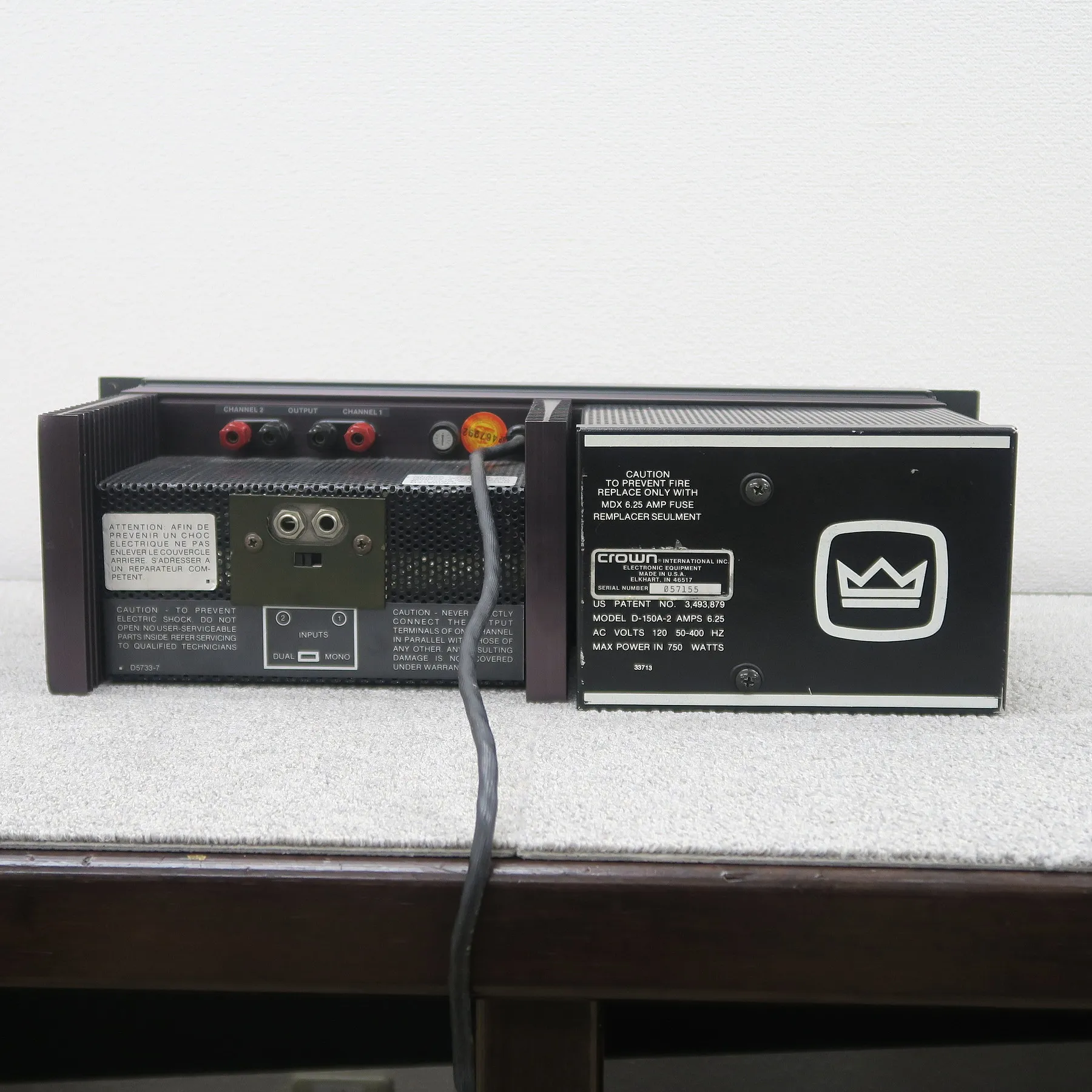 クラウン CROWN D-150A SeriesⅡ PAパワーアンプ @52341｜中古