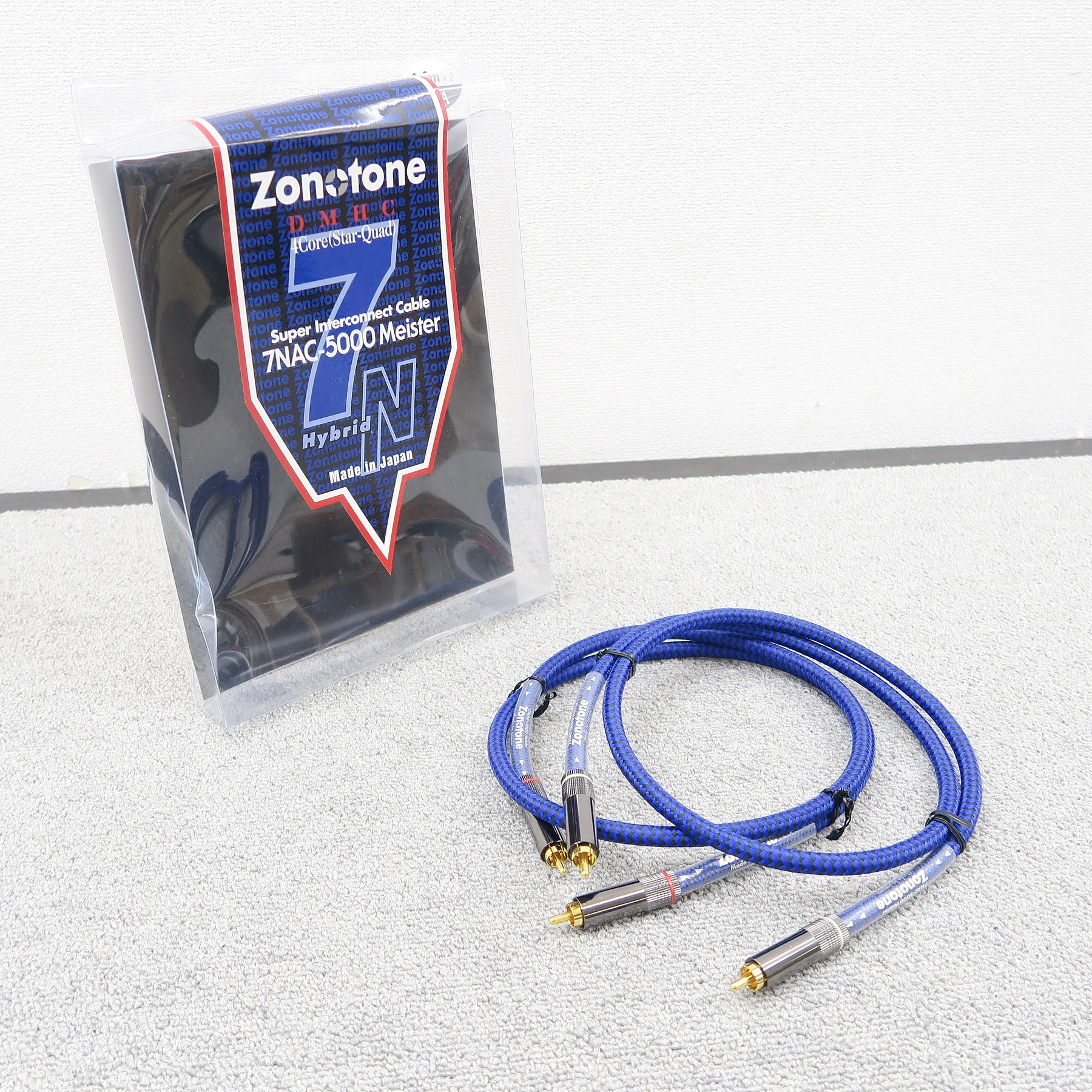 ゾノトーン Zonotone 7NAC-5000 Meister 1.0m RCAケーブルペア【元箱】