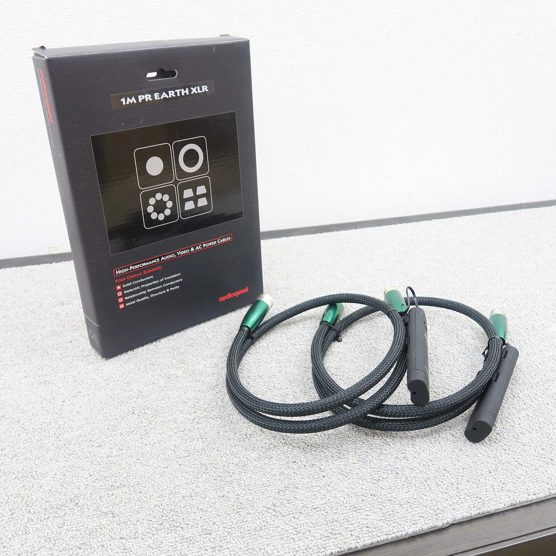 オーディオクエスト AudioQuest EARTH-XLR 1.0m XLRケーブルペア【元箱】