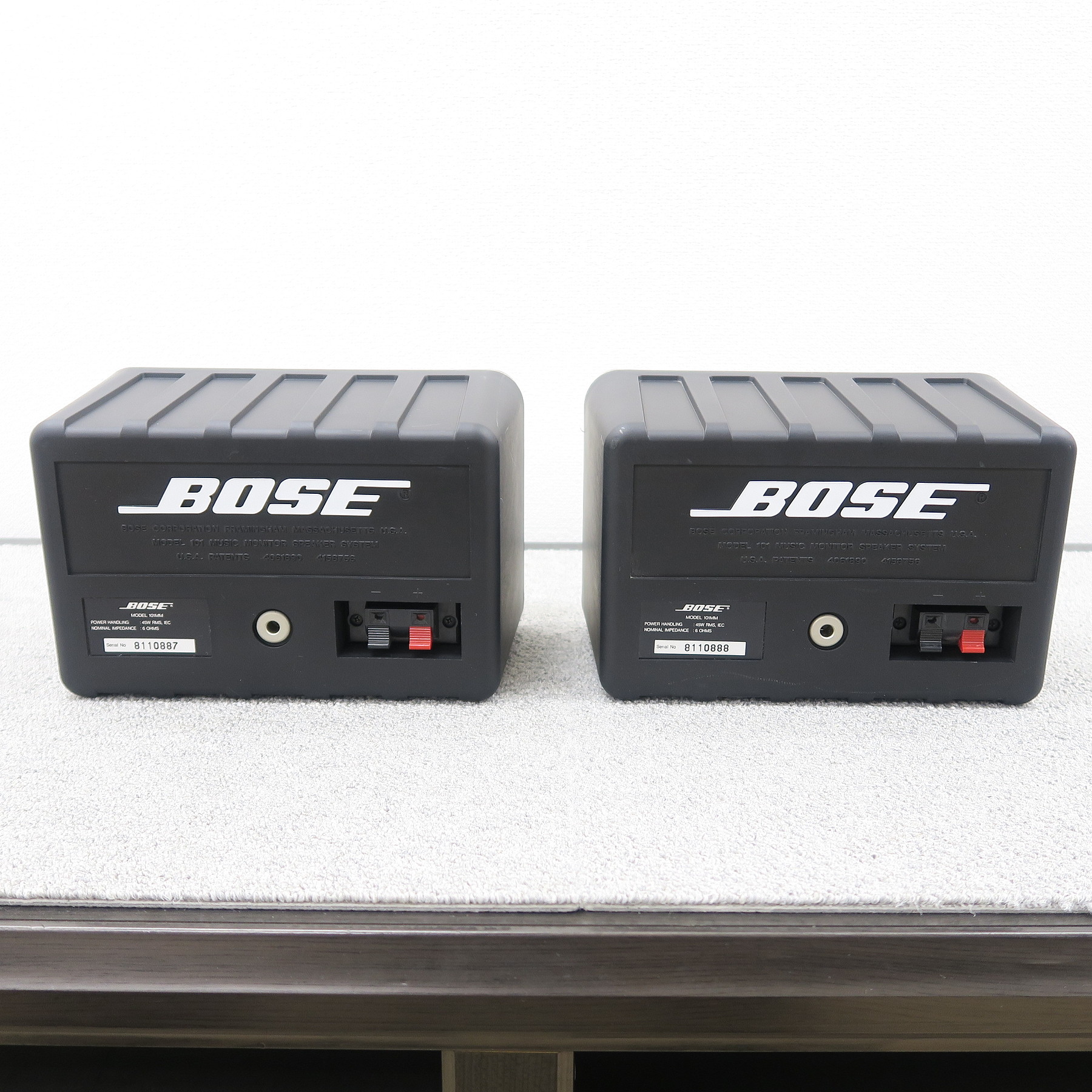 【美品】Bose 101MM スピーカーシステム 鳥マーク純正金具付CW-30BSPEAKE