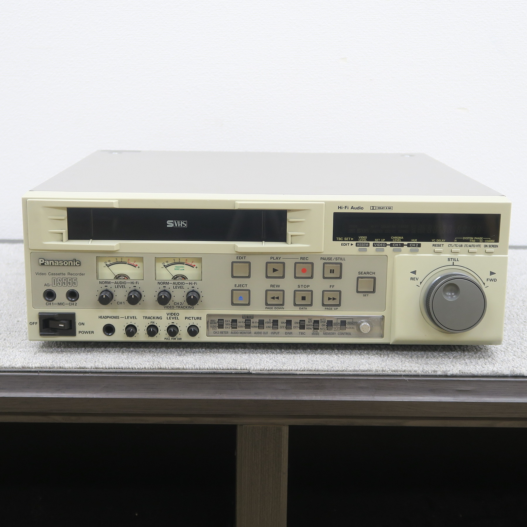 通電のみ確認】Panasonic パナソニック S-VHSビデオデッキ 多し NV-HS10