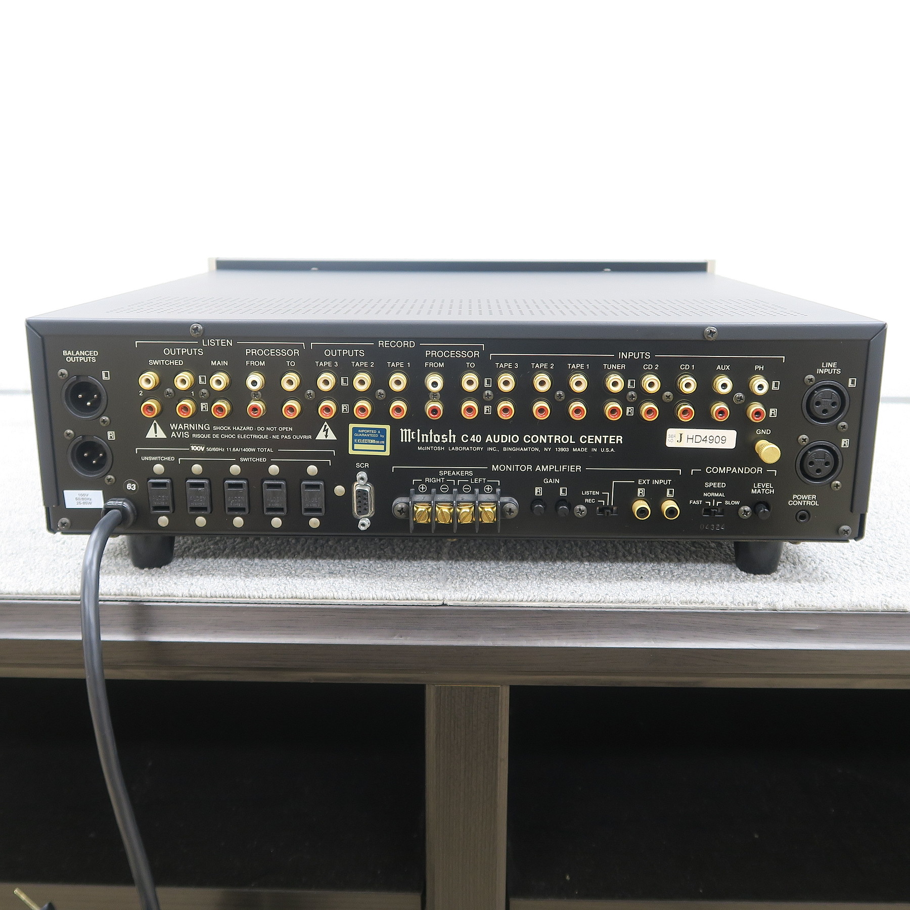 Aランク】マッキントッシュ Mcintosh C40 プリアンプ @52828 / 中古