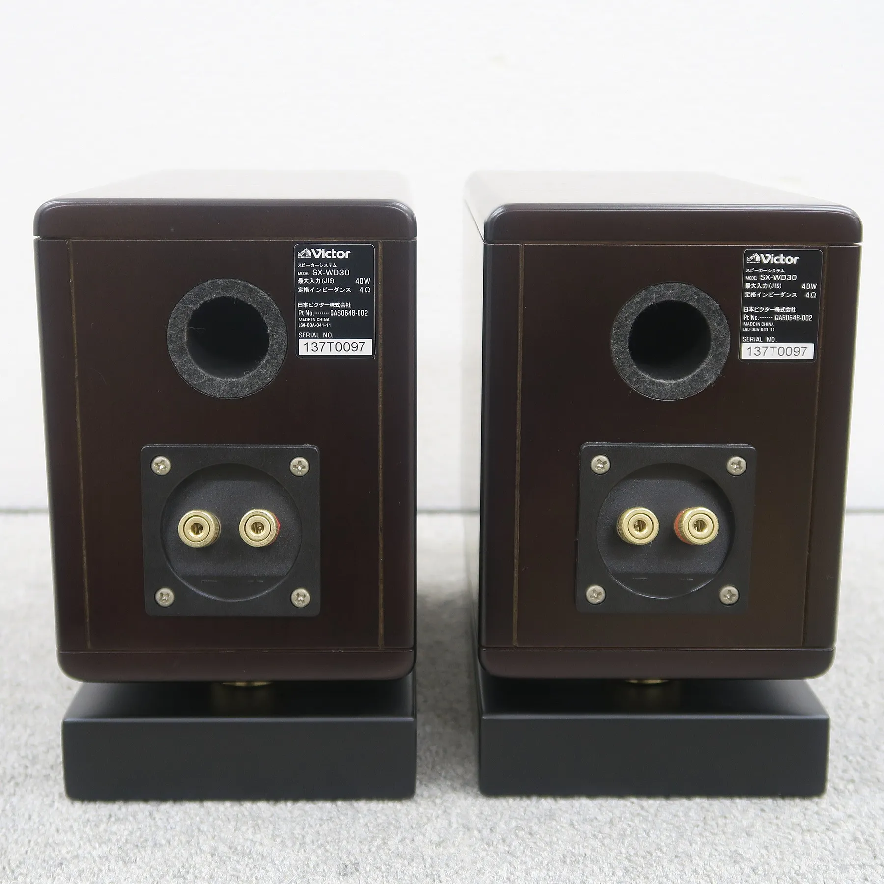 ビクター Victor SX-WD30 スピーカーペア 専用スタンド付き @53538