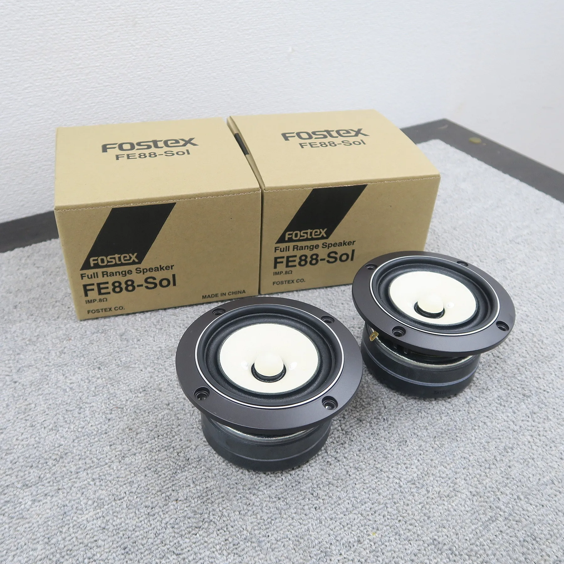 フォステクス FOSTEX FE-88sol ペア フルレンジ 【元箱】