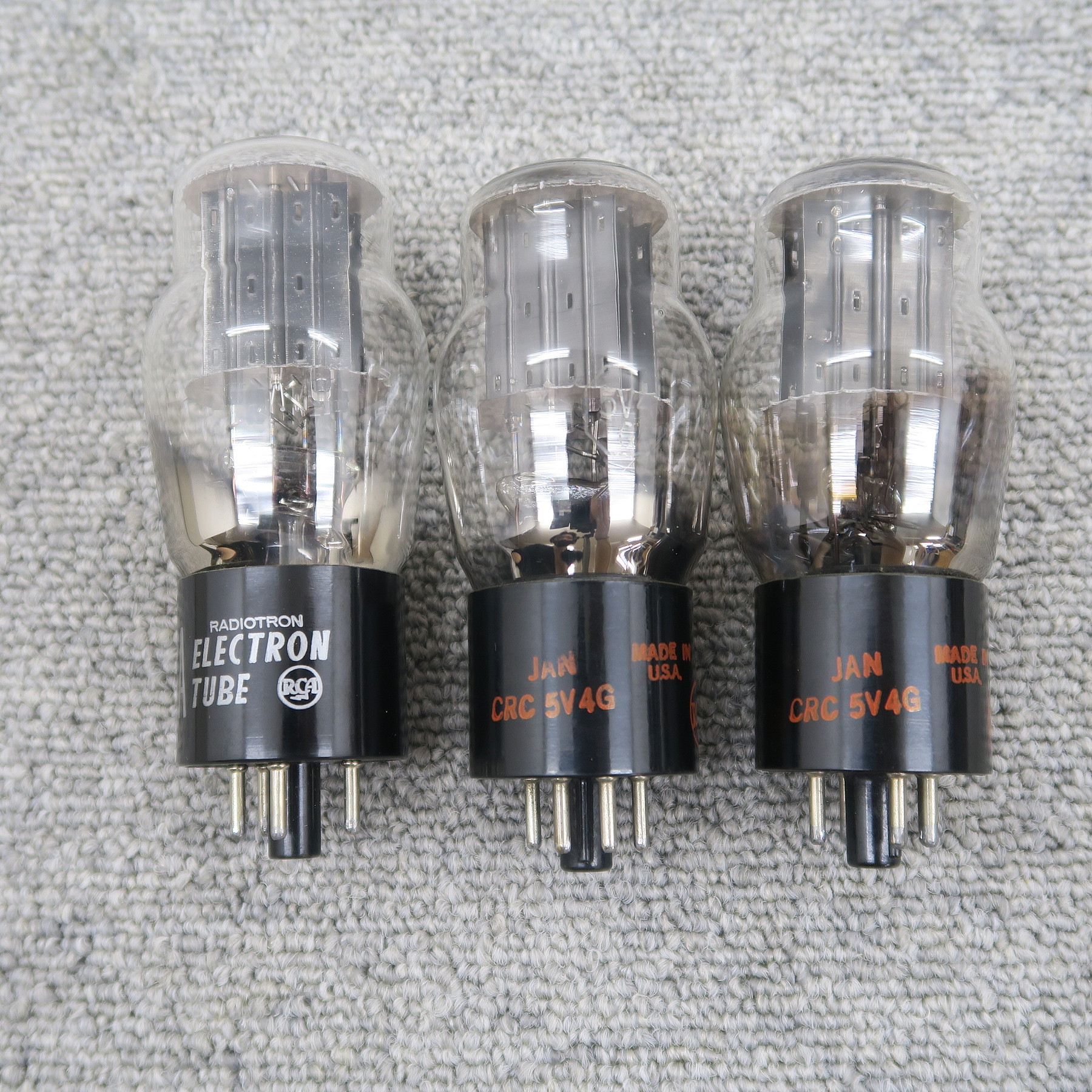 現状】RCA 5V4G 3本セット 真空管 @54084 / 中古オーディオ買取