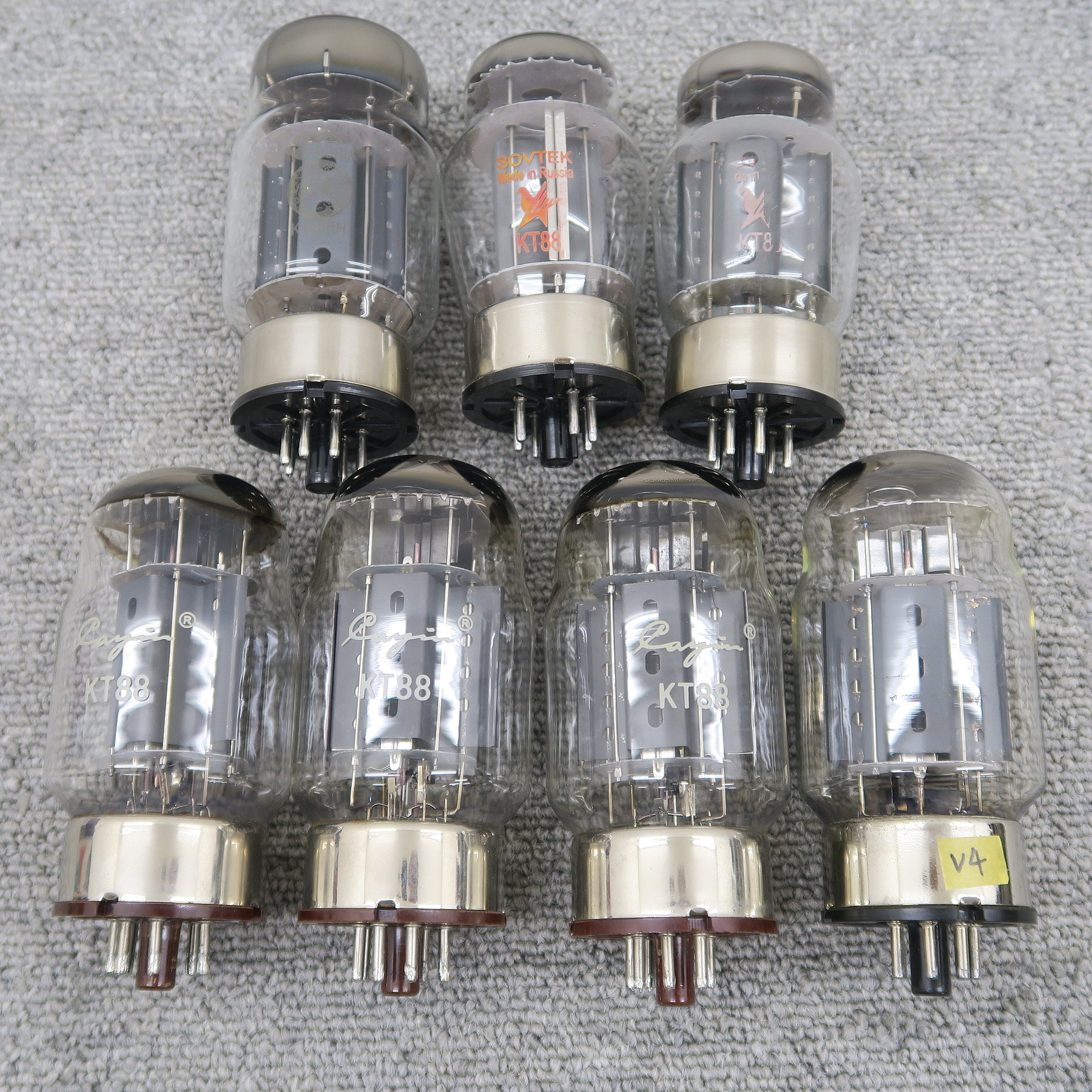 現状】KT88 6550 7本セット 真空管 TUNG-SOL SOVTEK他@54093 / 中古