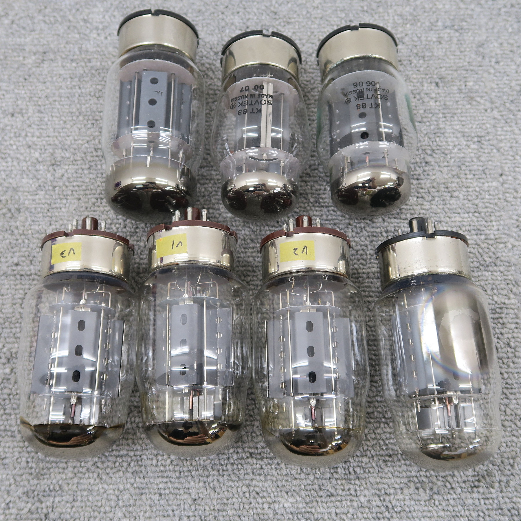 現状】KT88 6550 7本セット 真空管 TUNG-SOL SOVTEK他@54093