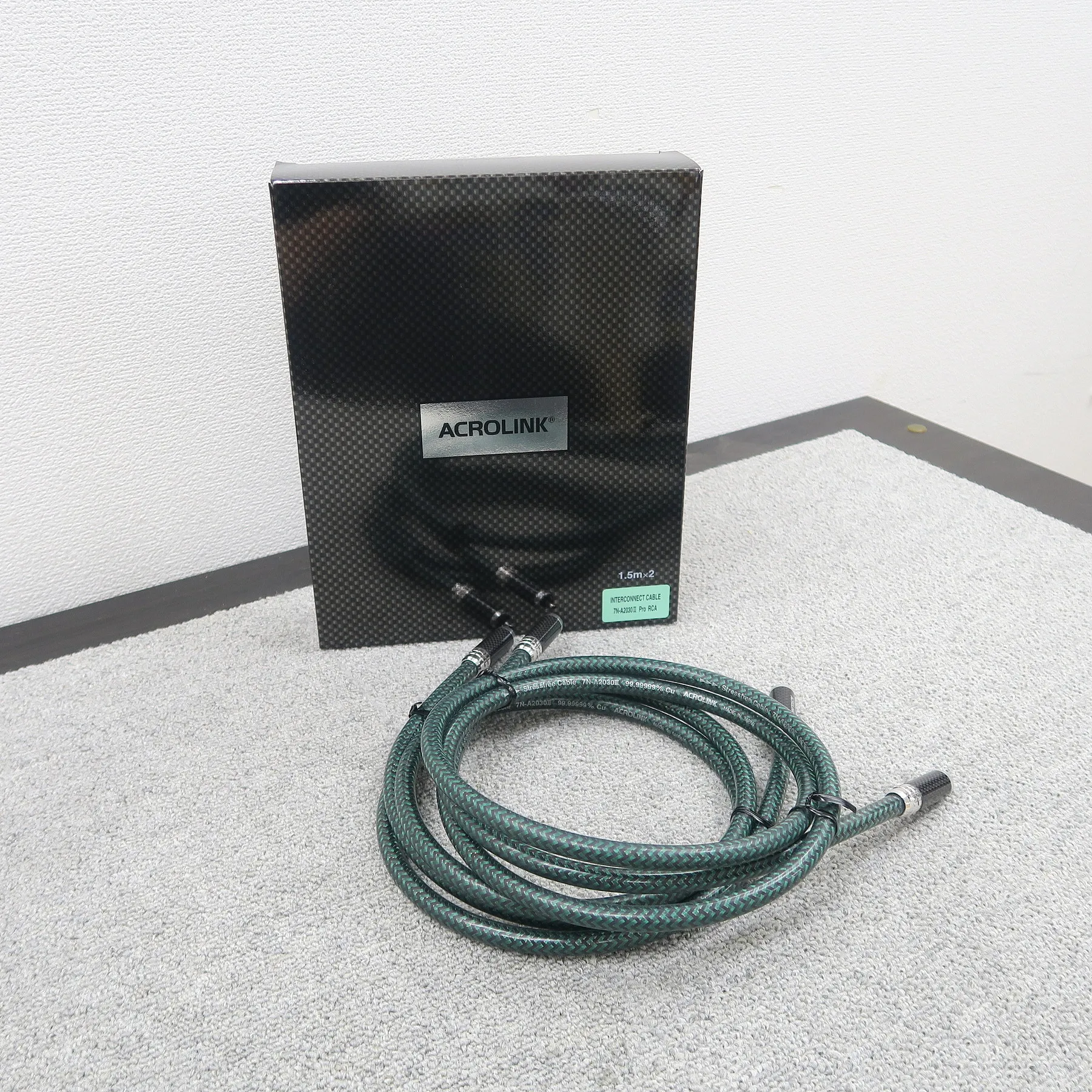 アクロリンク ACROLINK 7N-A2030III pro 1.5m RCAケーブルペア【元箱】