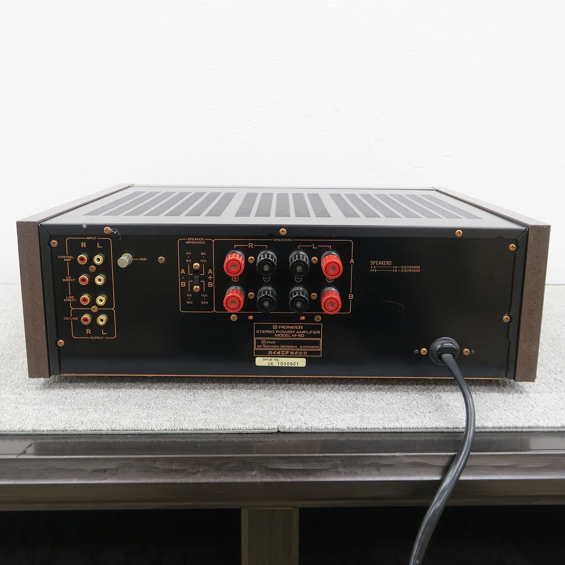 パイオニア Pioneer M-90 パワーアンプ @55081｜中古オーディオ販売