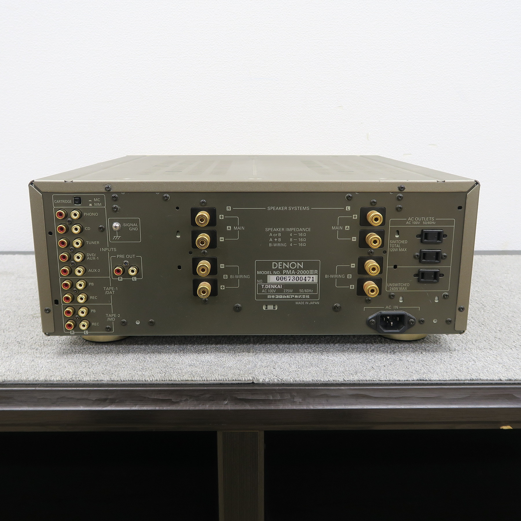 ジャンク】デノン DENON PMA-2000ⅢR プリメインアンプ @50201 / 中古