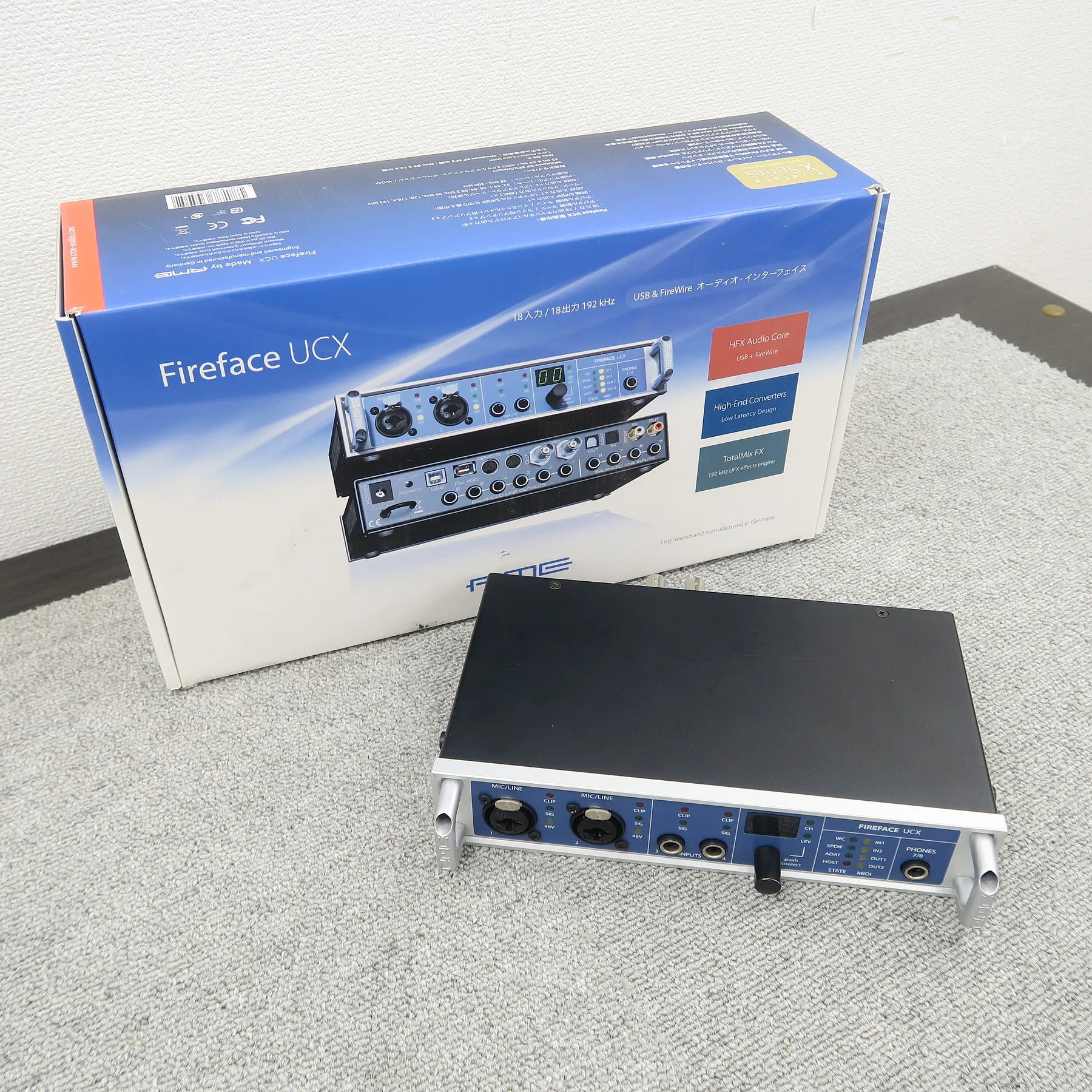 RME Fireface UCX オーディオインターフェース アールエムイー