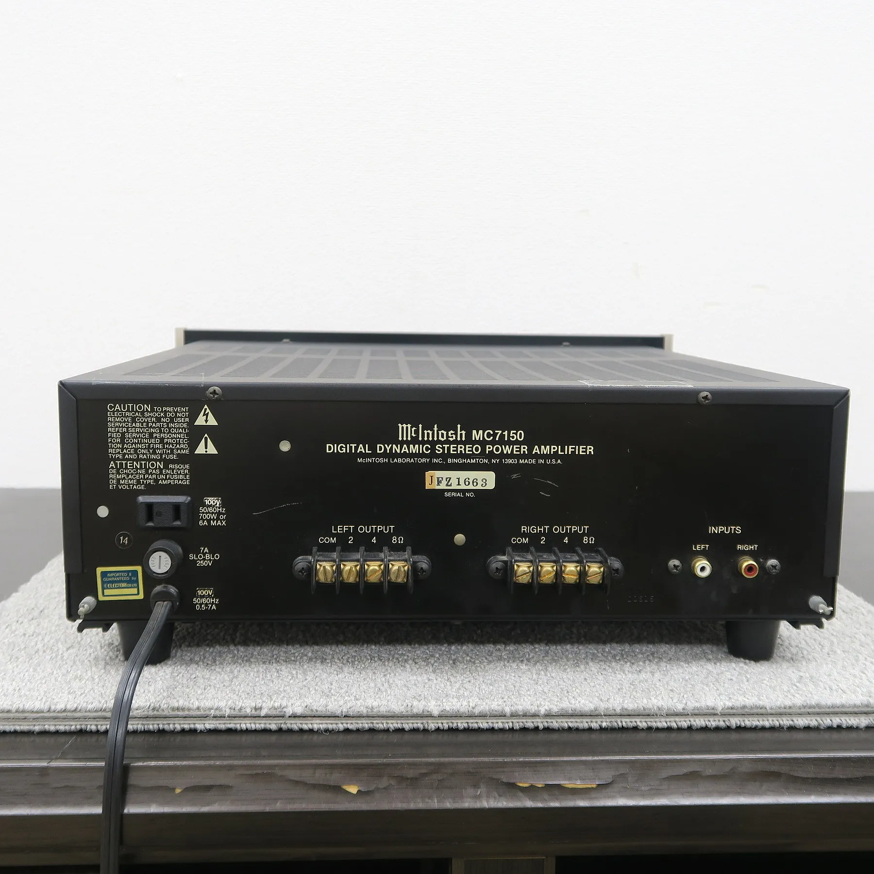 Mcintosh MC7150 パワーアンプ マッキントッシュ @56391｜中古