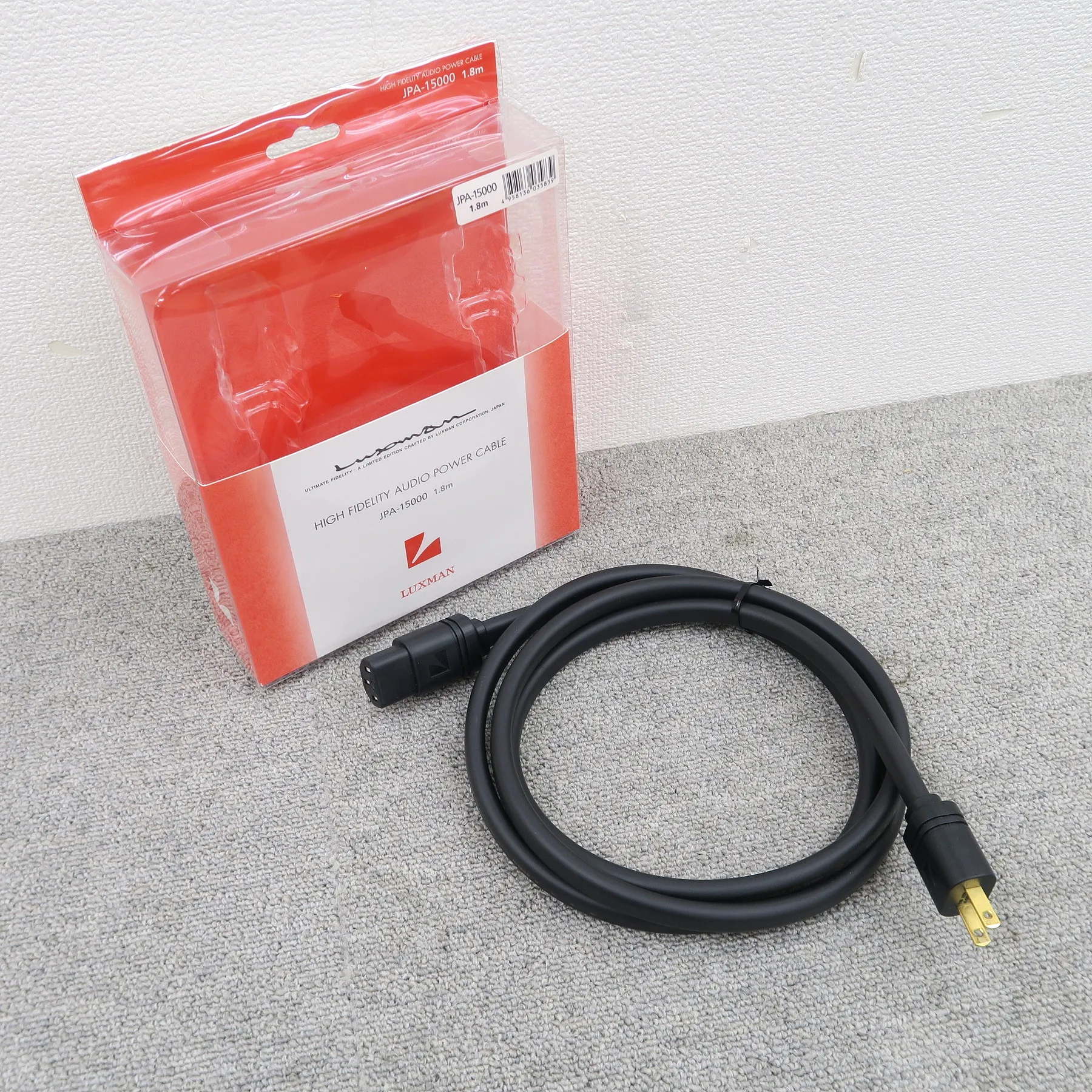 LUXMAN JPA-15000 1.8m 電源ケーブル ラックスマン