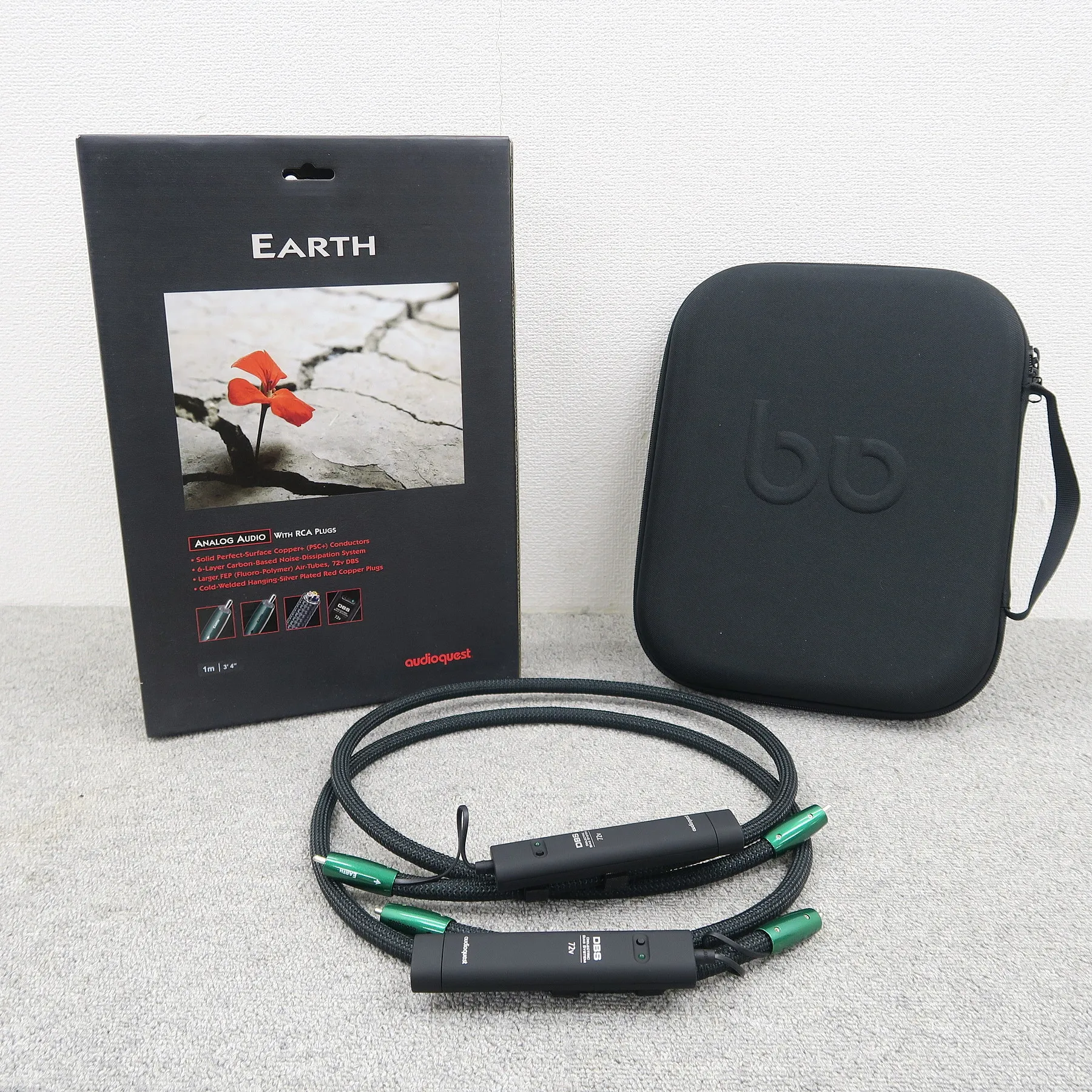 AudioQuest Earth 72V DBS 1.0m RCAケーブル オーディオクエスト