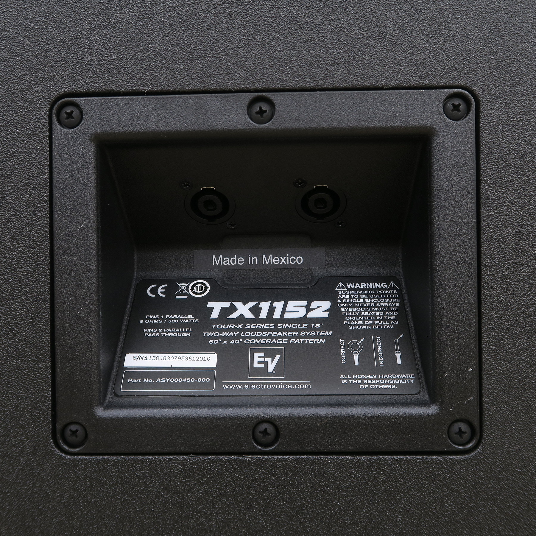 Aランク】Electro-Voice TX1152 PAスピーカー エレクトロボイス