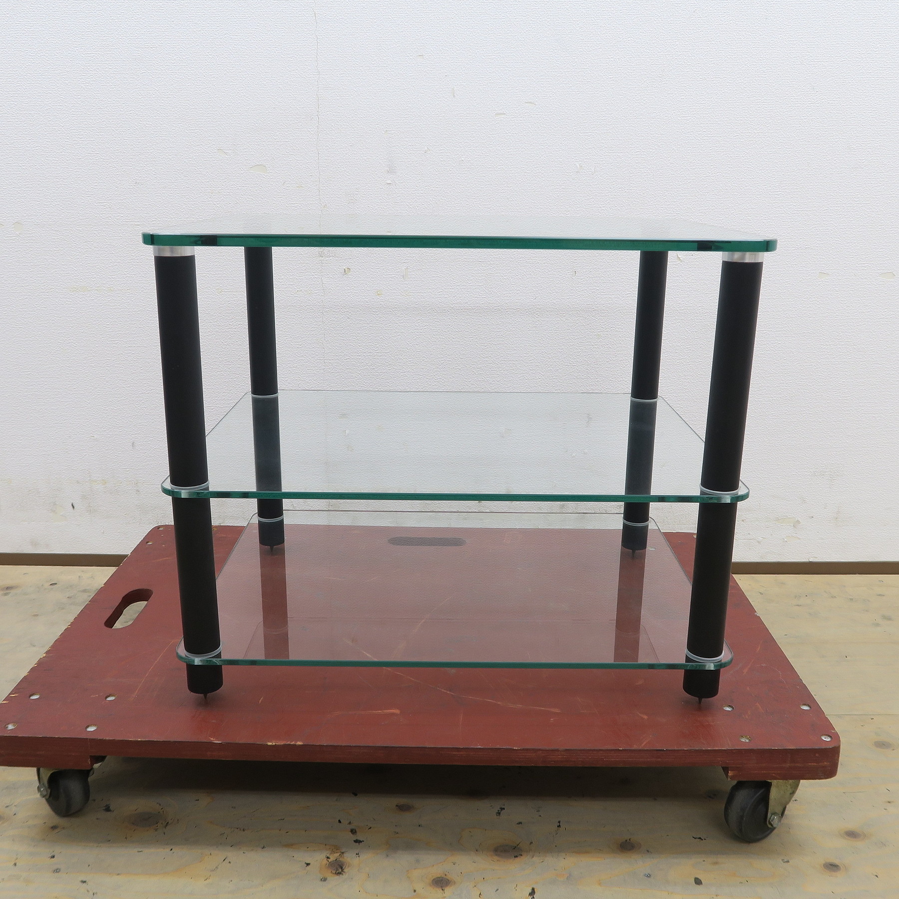 Sound Magic サウンドマジック HS03BB　中古 Amazon | Sound Magic HS03BB 艶消し黒棚板 黒支柱 オーディオ