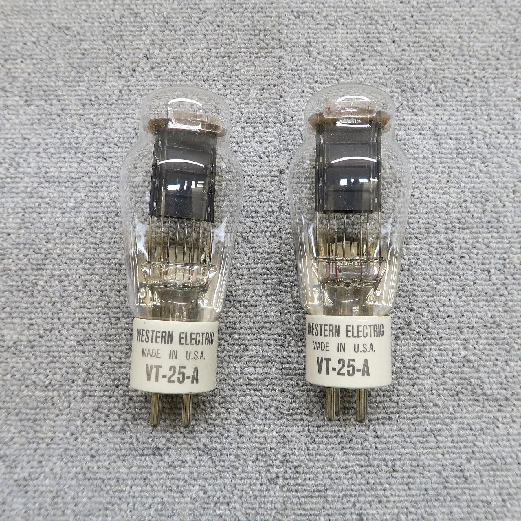 真空管　ハイトロン　VT-25　　2本 Western Electric VT-25-A 真空管 2本 ウエスタンエレクトリック