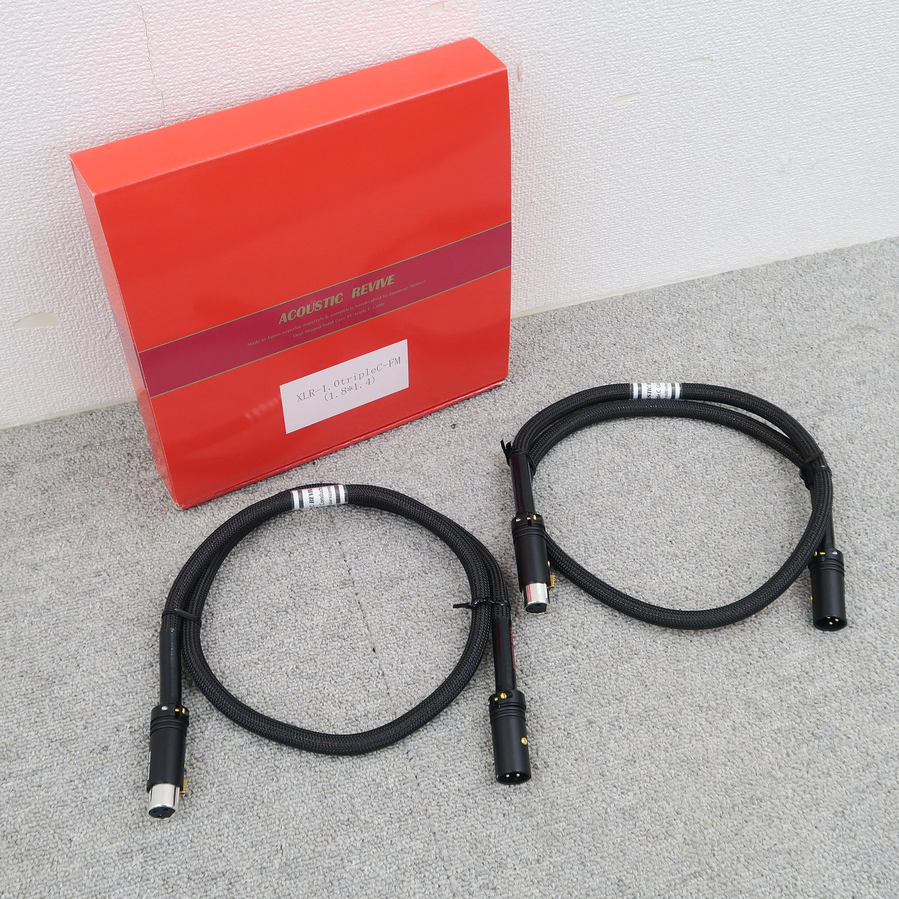 Acoustic Revive XLR-1.0TripleC-FM 1.4 x 1.8mm 導体仕様 1.0m XLRケーブル アコースティックリバイブ