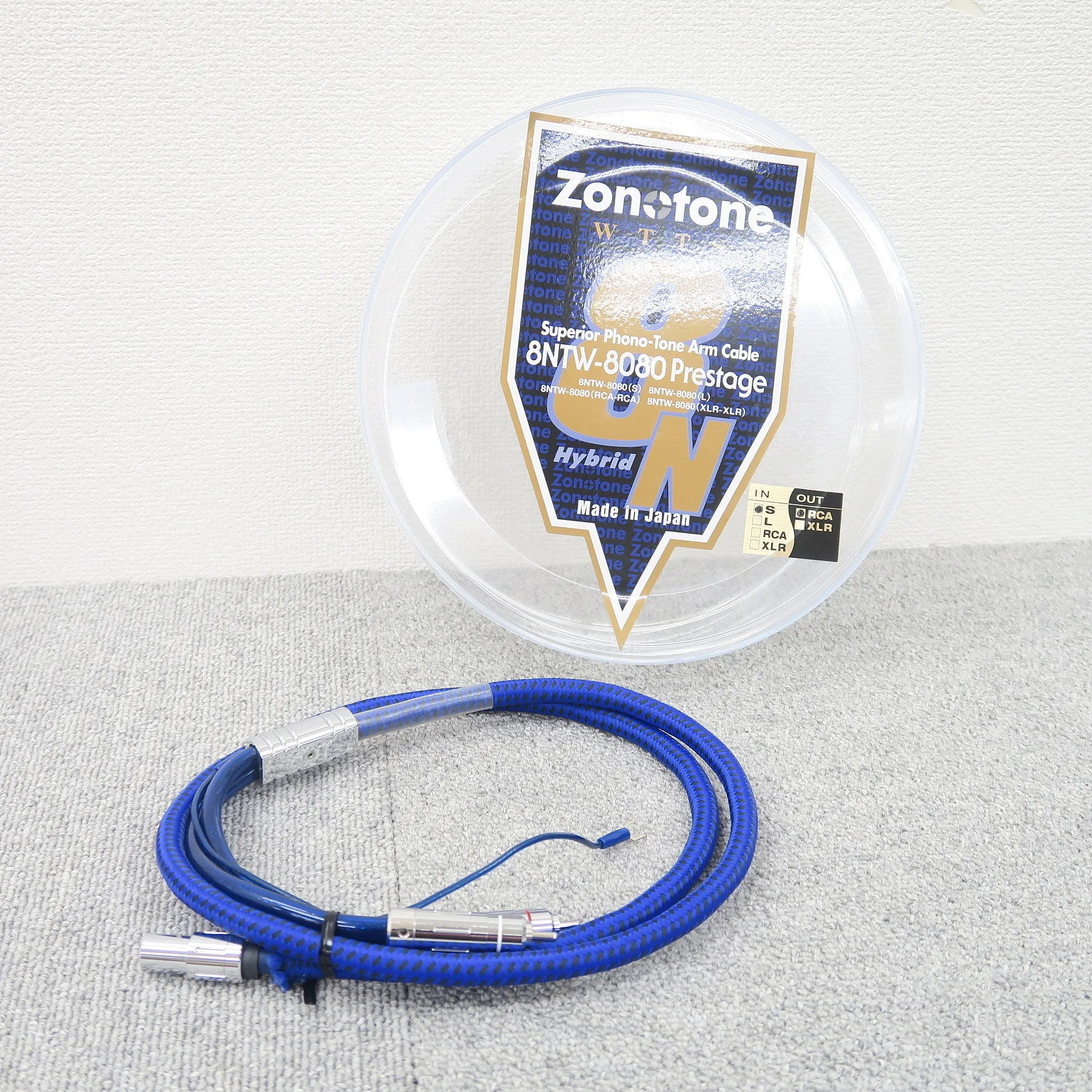 Zonotone 8NTW-8080 Prestage 1.2m フォノケーブル ゾノトーン