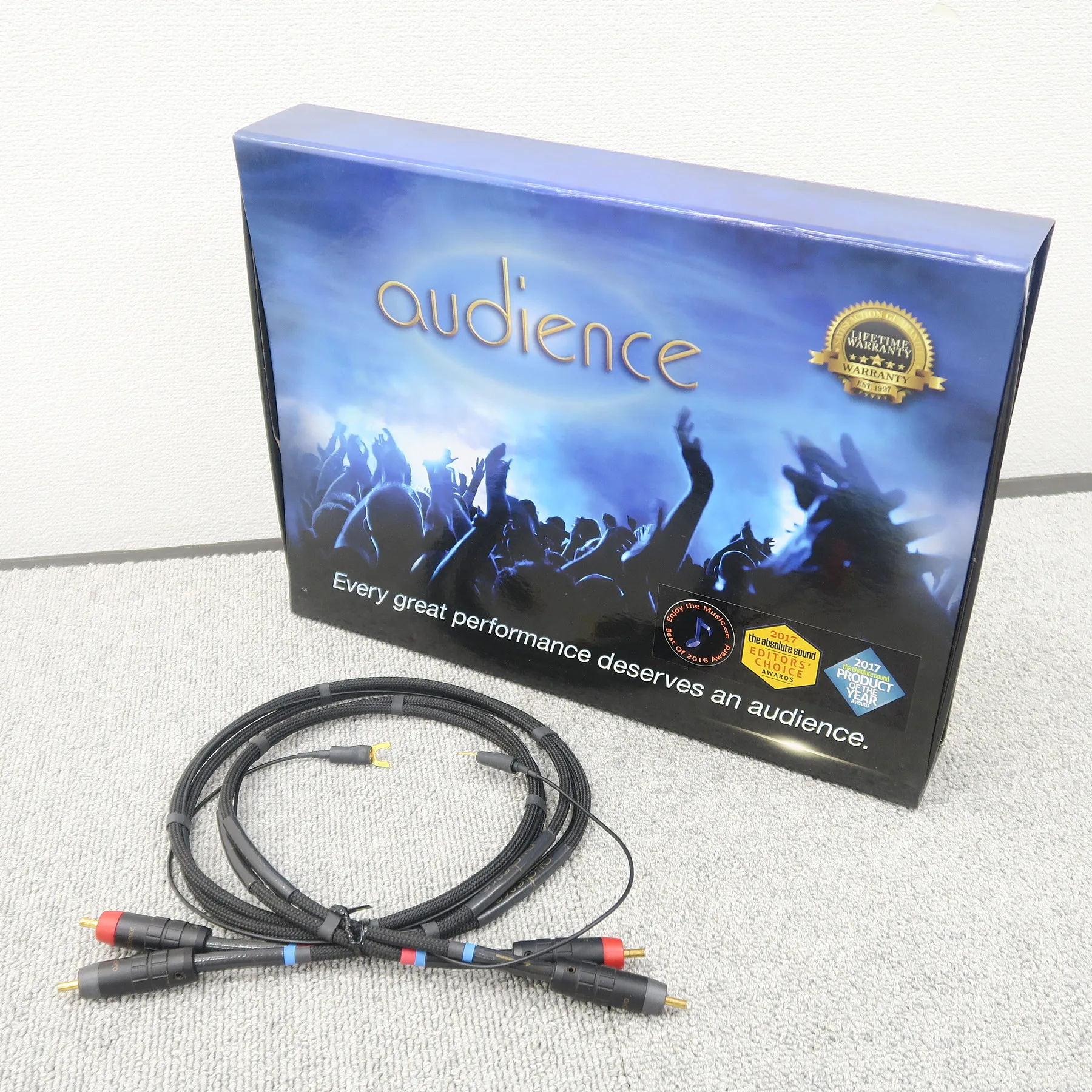 Audience Au24SX Phono High Z RCA-RCA 1.0m フォノケーブル オーディエンス